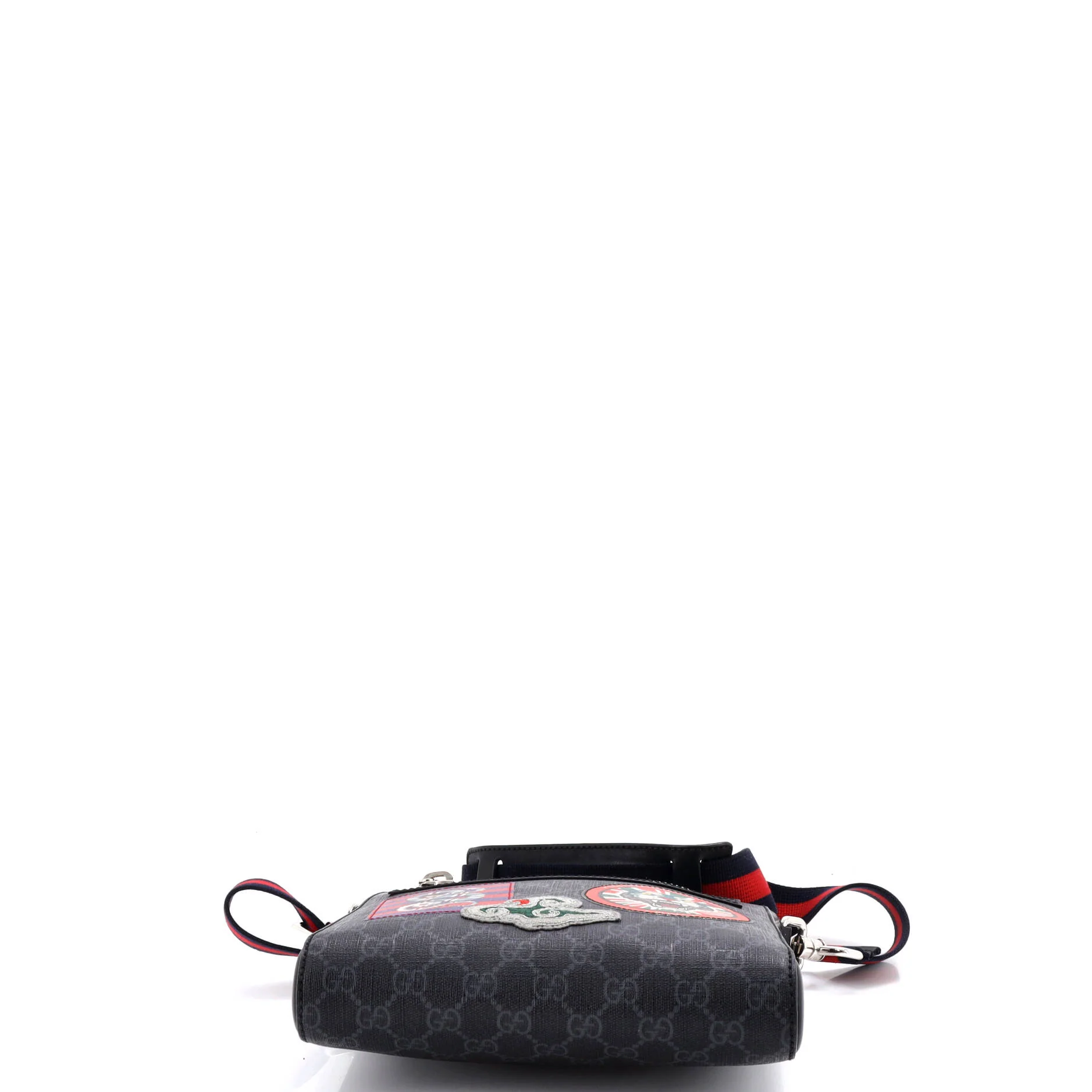 Night Courrier Zip Messenger GG Coated Canvas with Applique Small - Image 4