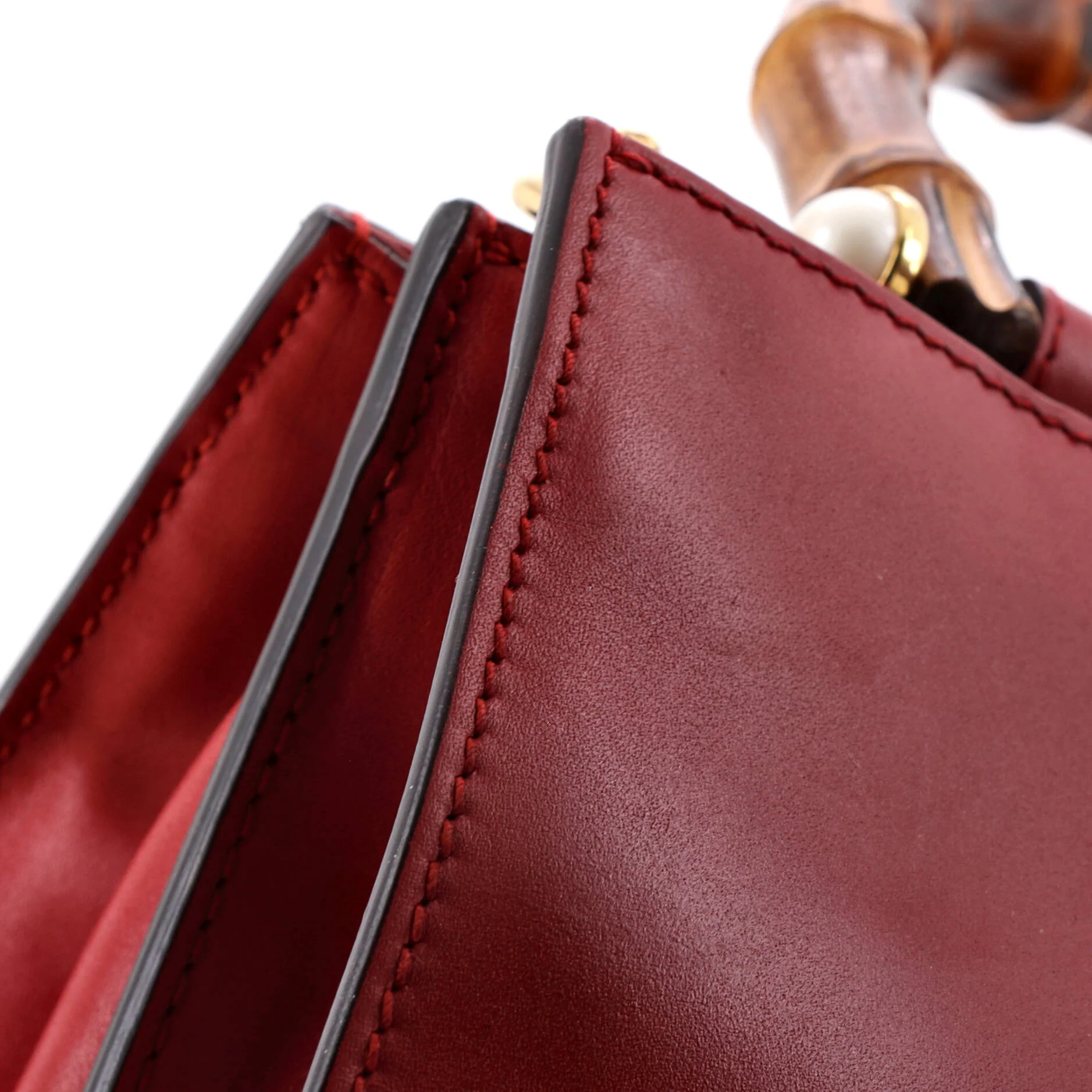 Nymphaea Top Handle Bag Leather Mini - Image 6