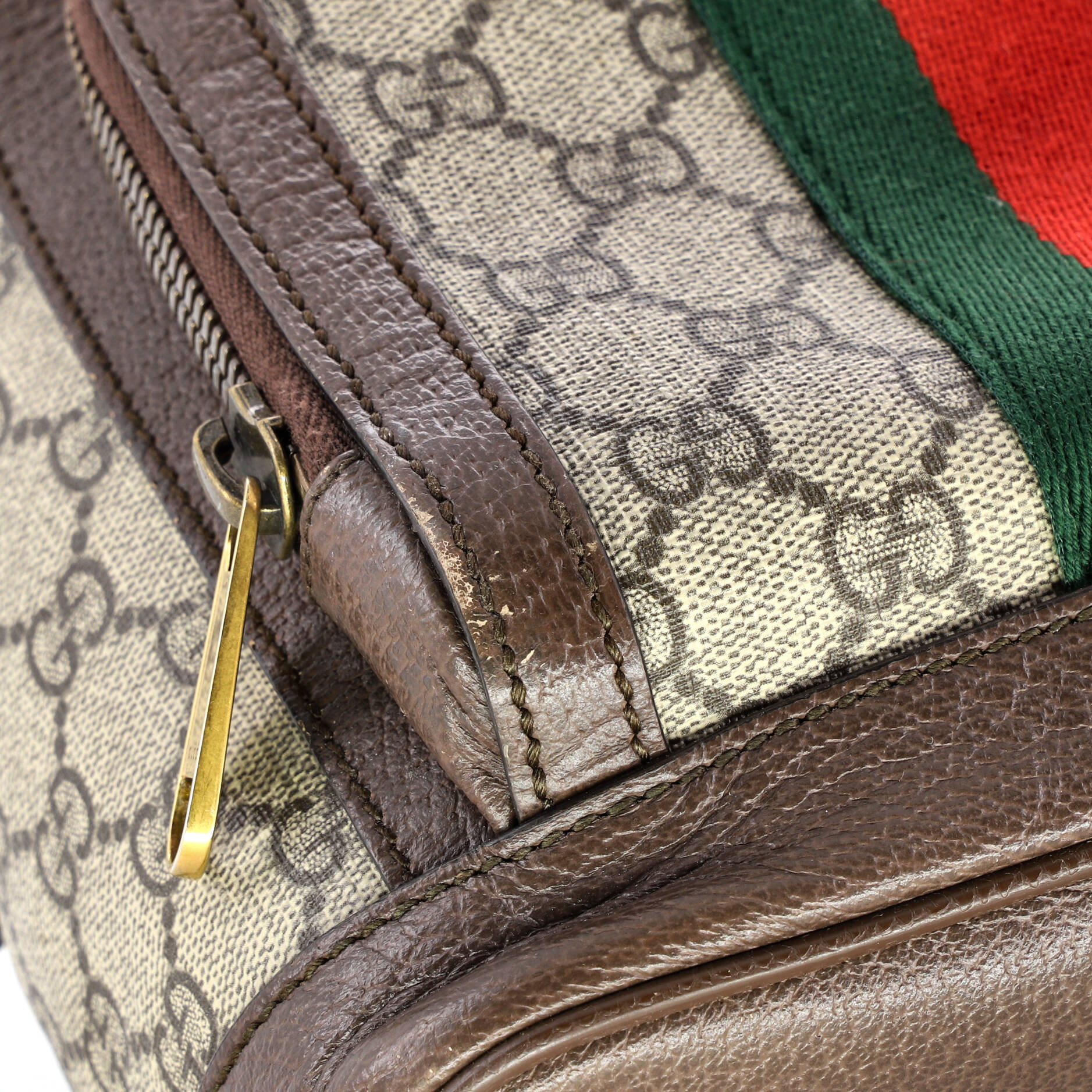 Ophidia Backpack GG Coated Canvas and Leather Small - Image 8