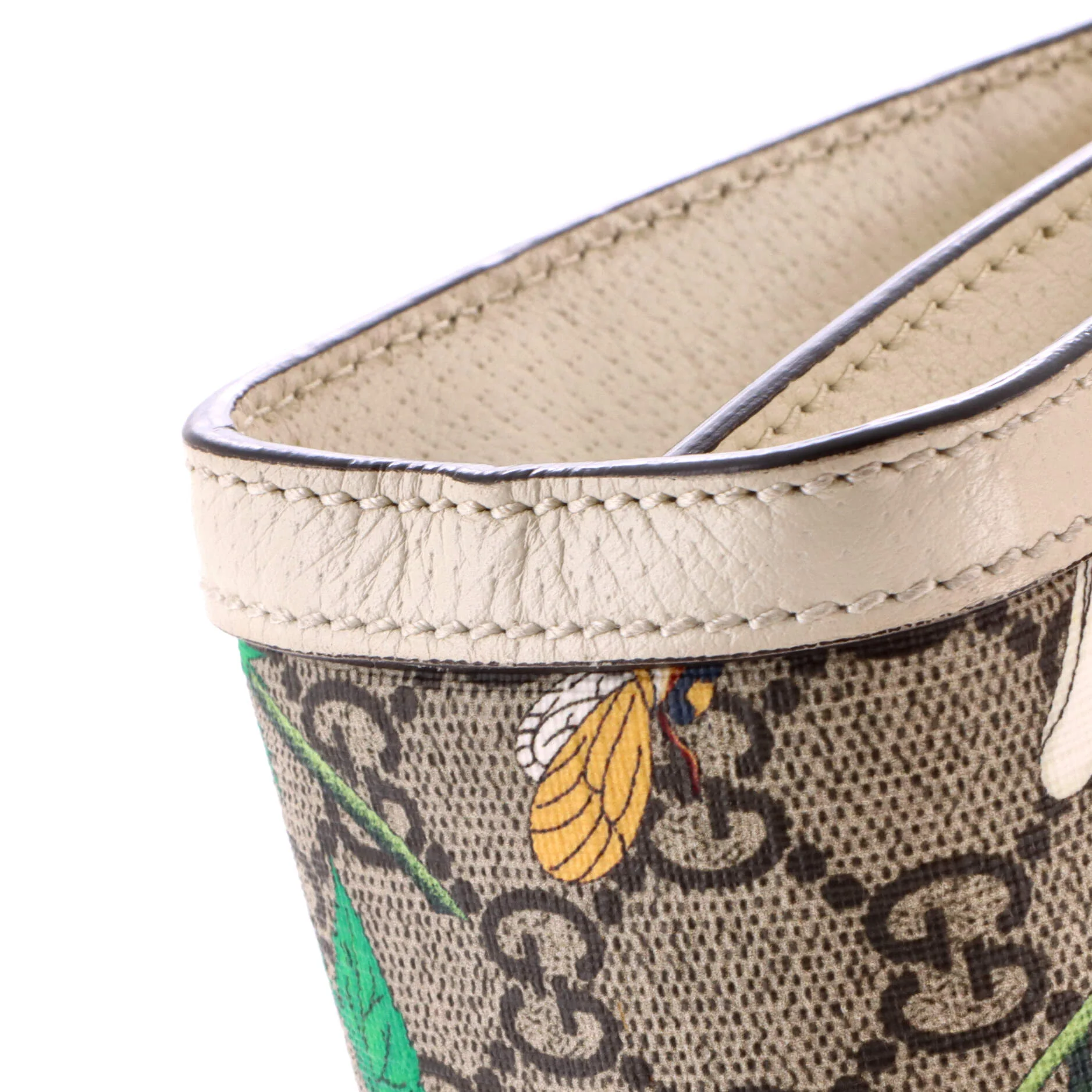 Ophidia Chain Shoulder Bag Flora GG Coated Canvas Small - Image 6
