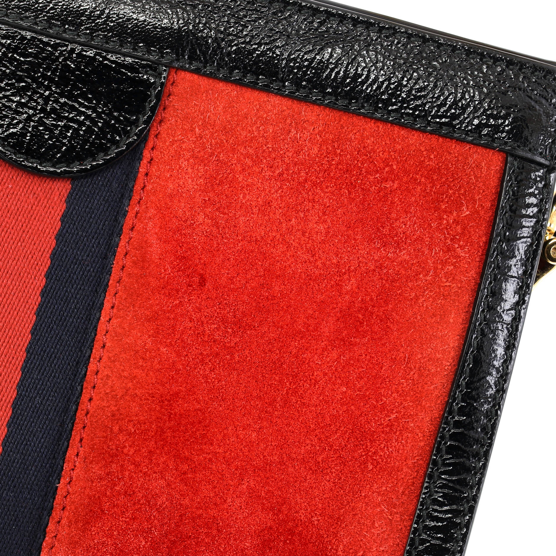 Ophidia Chain Shoulder Bag Suede Small - Image 6