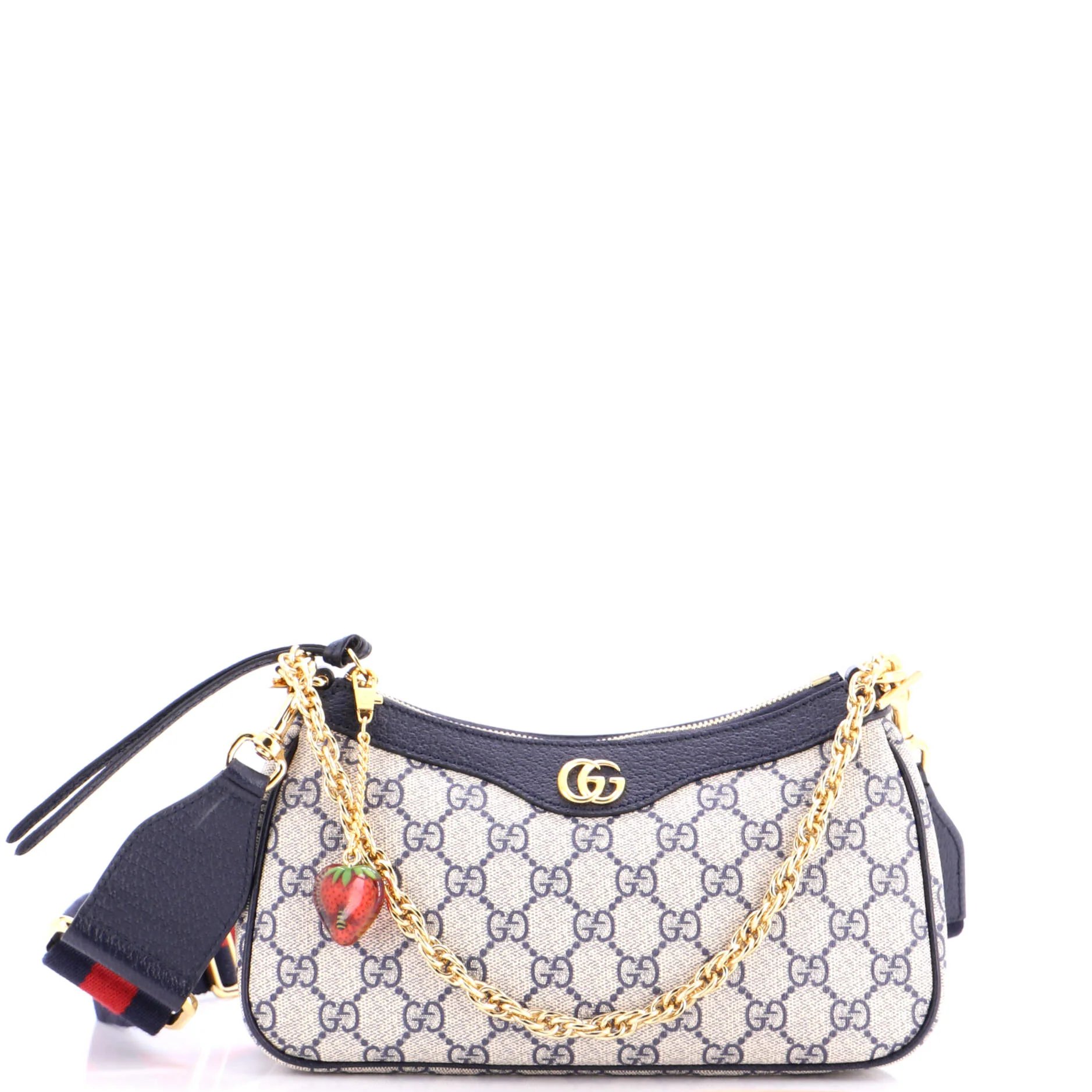 Ophidia Charm Shoulder Bag GG Coated Canvas Small