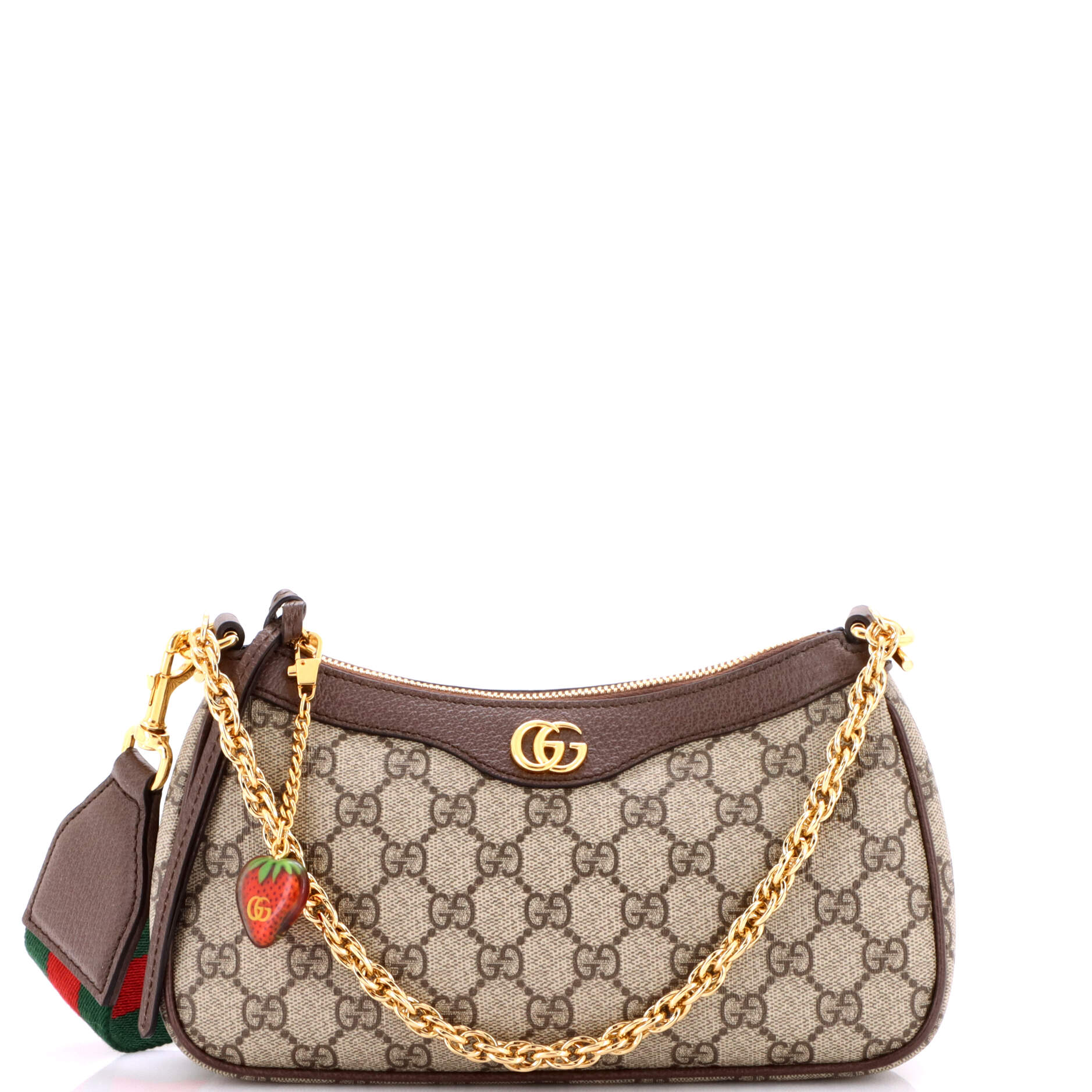 Ophidia Charm Shoulder Bag GG Coated Canvas Small