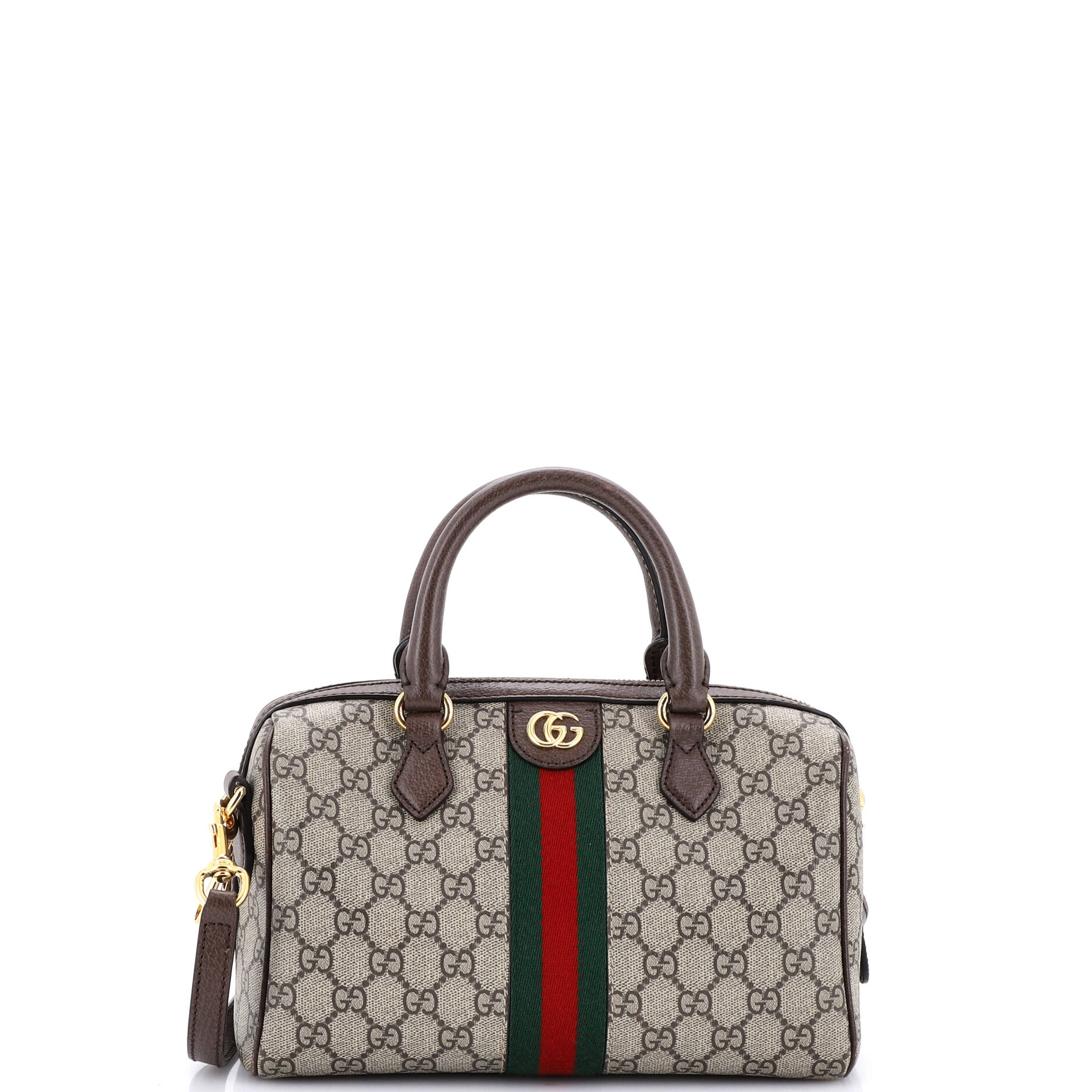 Ophidia Convertible Boston Bag GG Coated Canvas Small