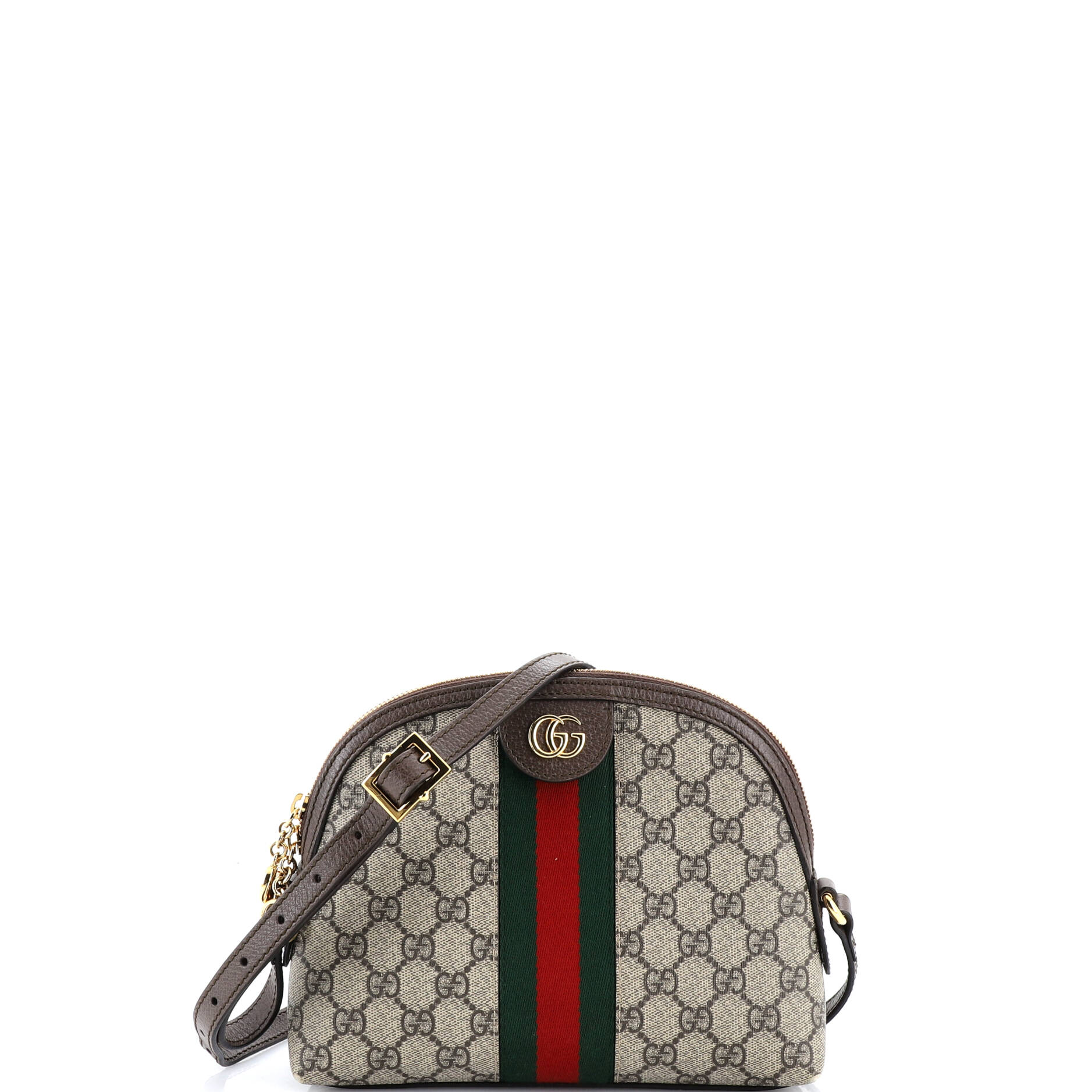 Ophidia Dome Shoulder Bag GG Coated Canvas Small