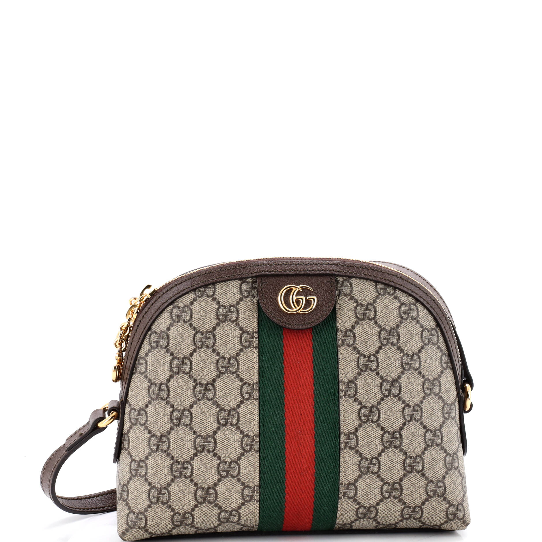 Ophidia Dome Shoulder Bag GG Coated Canvas Small