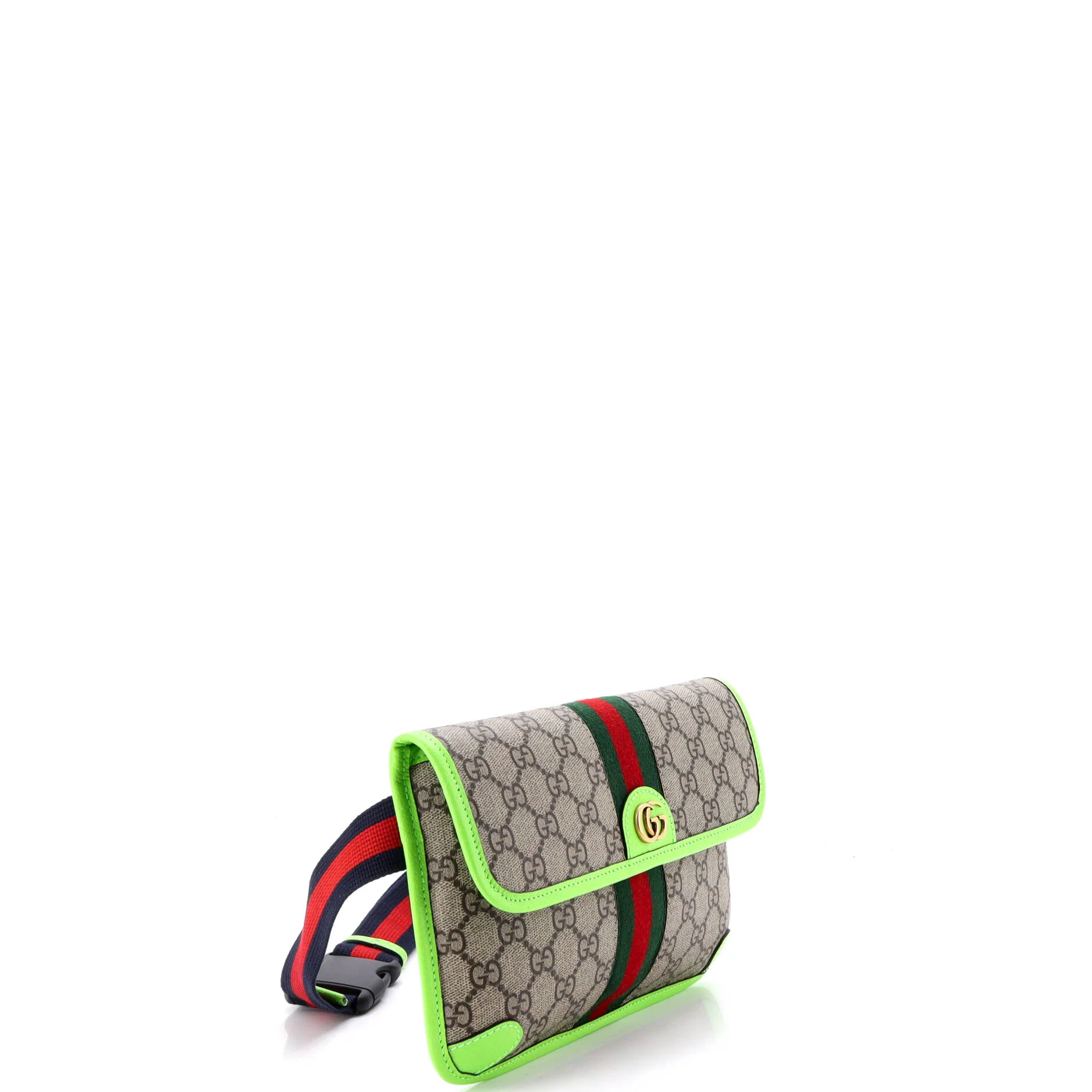 Ophidia Flap Belt Bag GG Coated Canvas with Leather - Image 2