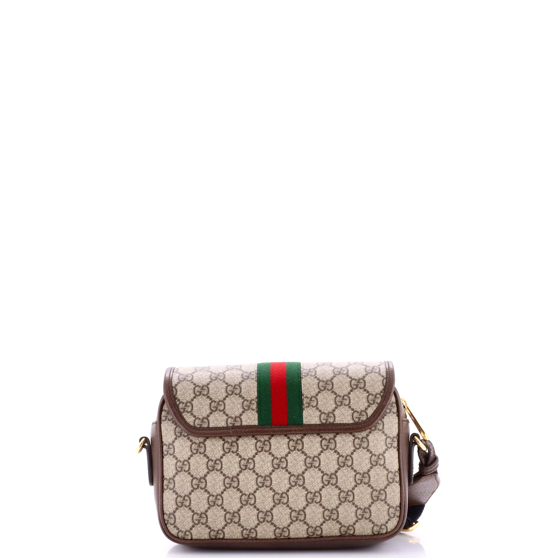 Ophidia Flap Shoulder Bag GG Coated Canvas with Leather Small - Image 3