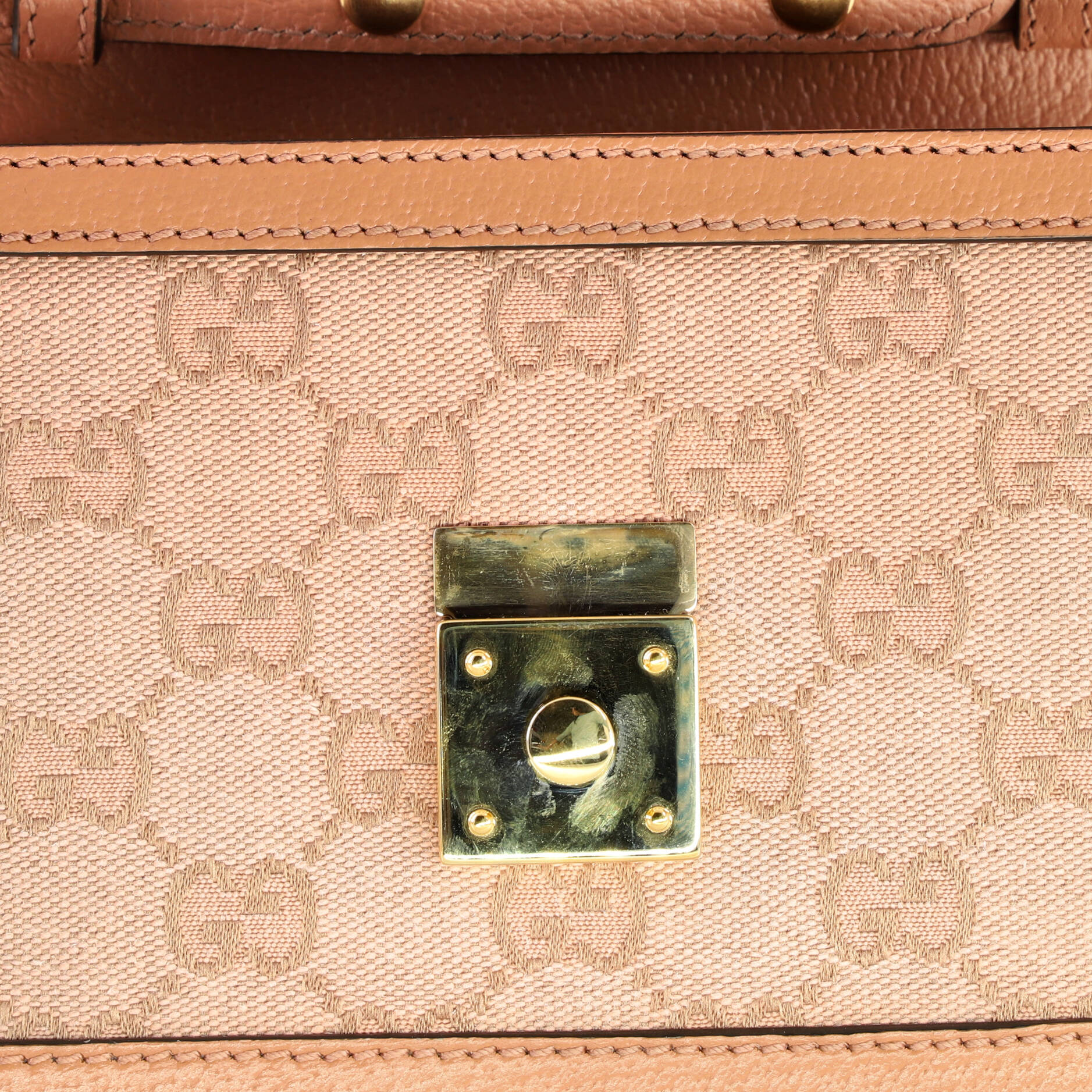 Ophidia Flap Top Handle Bag GG Coated Canvas Mini - Image 6