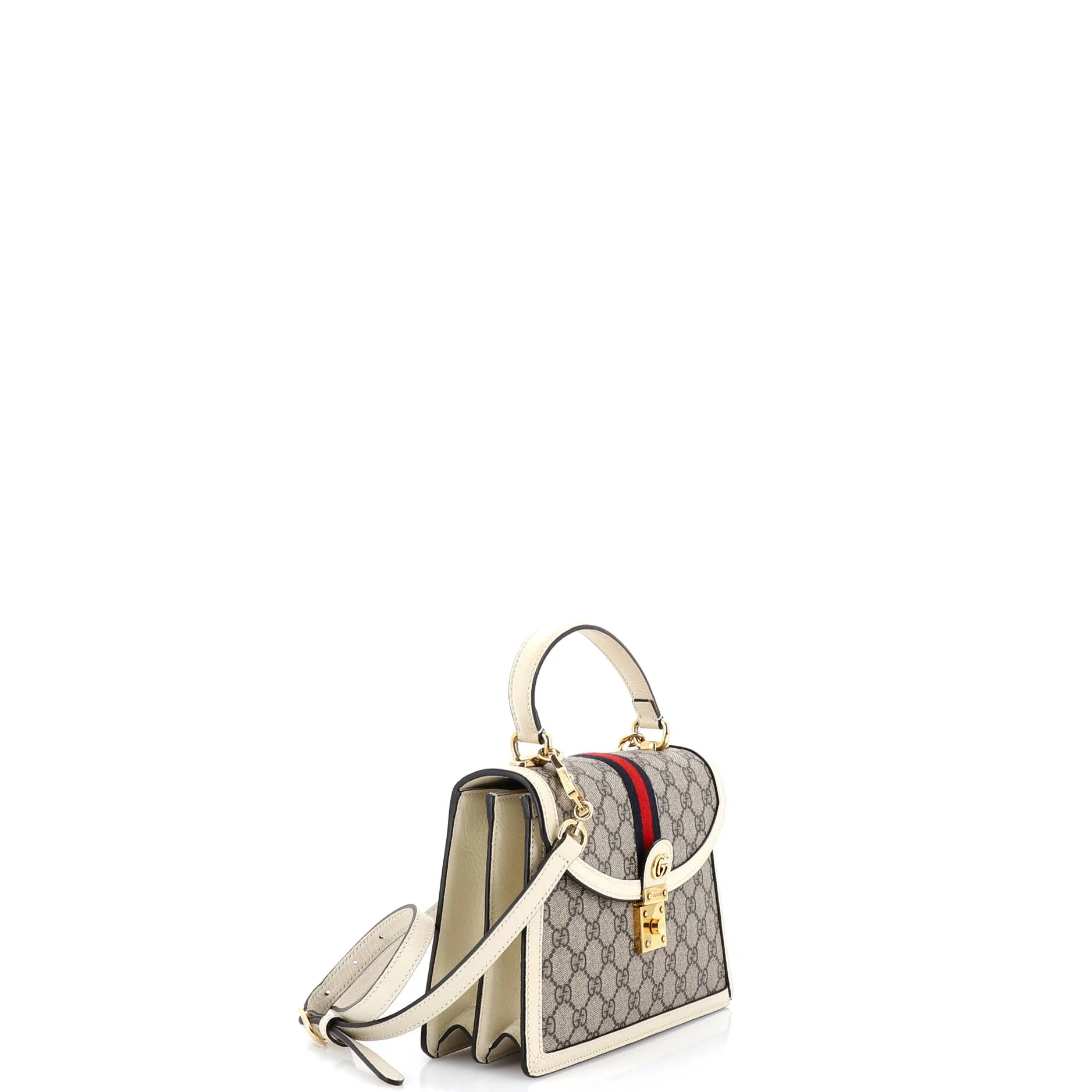 Ophidia Flap Top Handle Bag GG Coated Canvas Small - Image 2