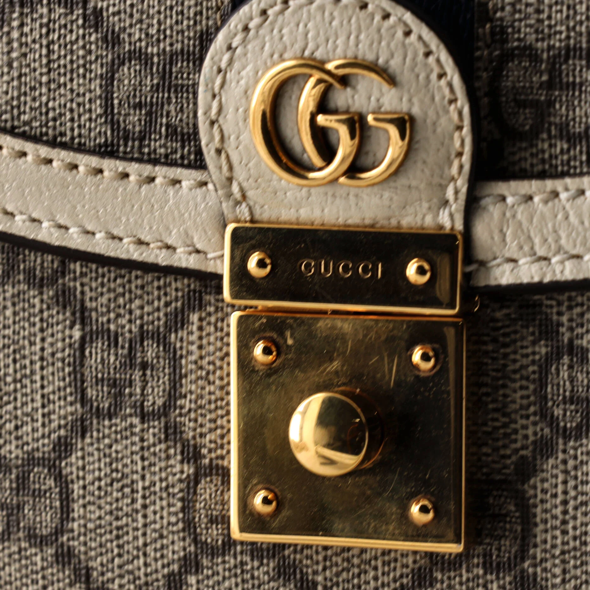 Ophidia Flap Top Handle Bag GG Coated Canvas Small - Image 6