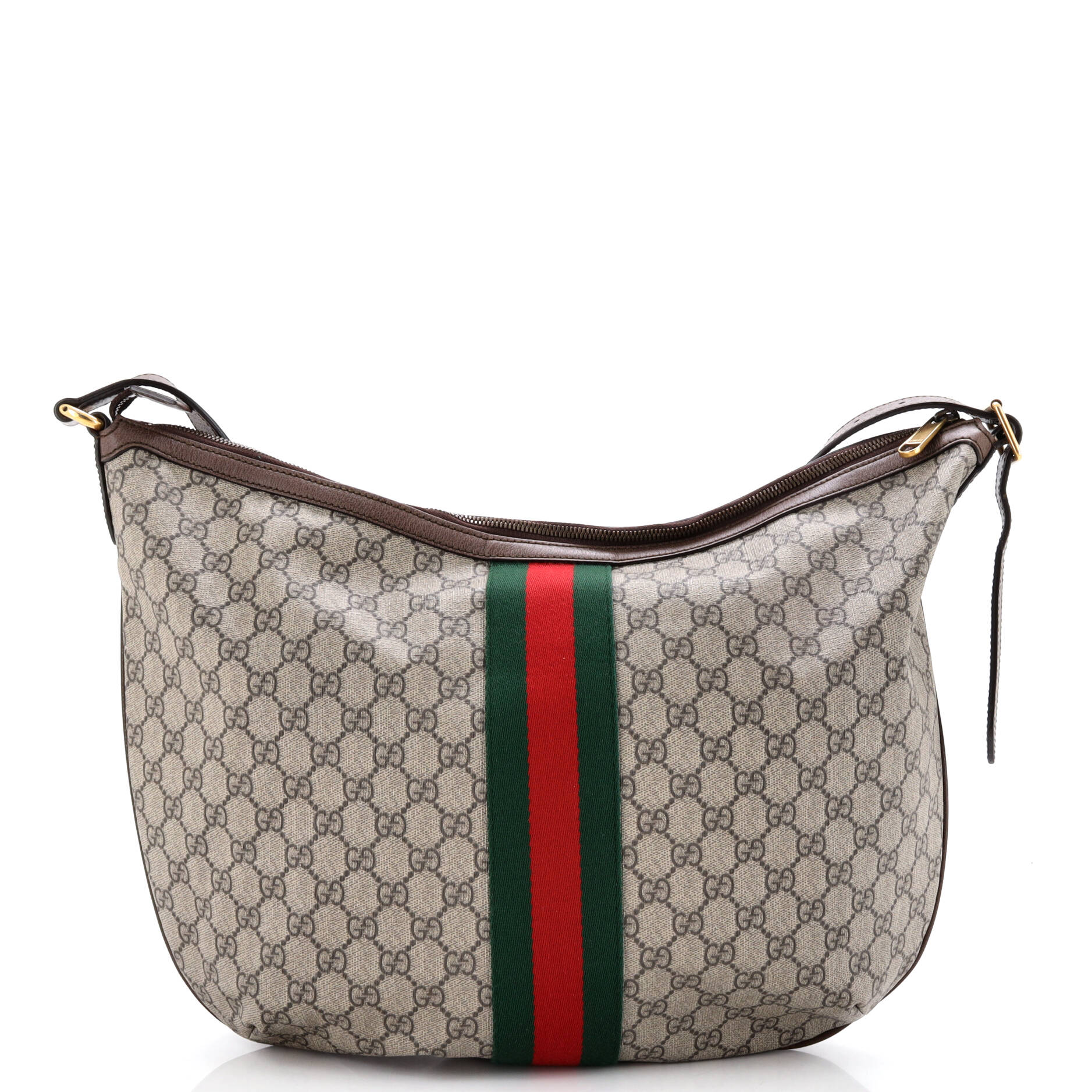 Ophidia Half Moon Hobo GG Coated Canvas Large - Image 3