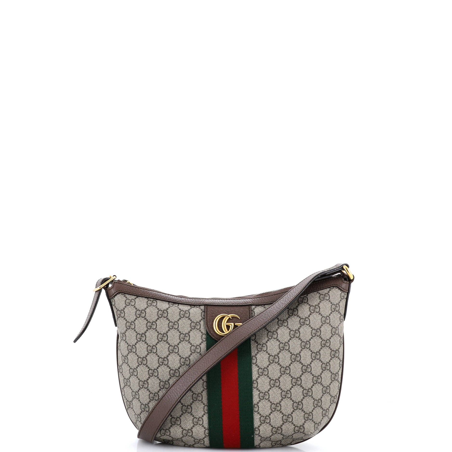 Ophidia Half Moon Hobo GG Coated Canvas Small
