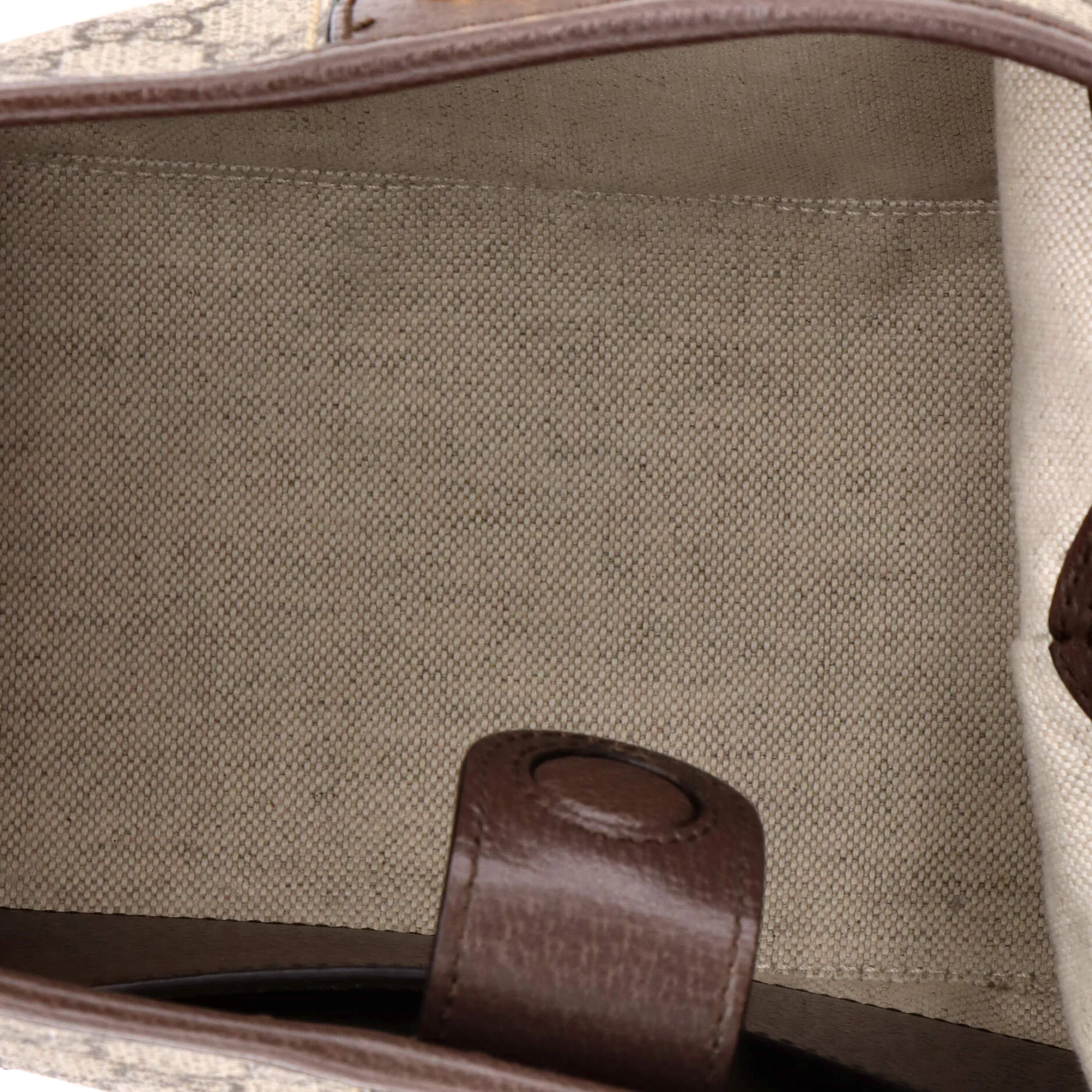 Ophidia Open Bucket Bag GG Coated Canvas with Leather Small - Image 5