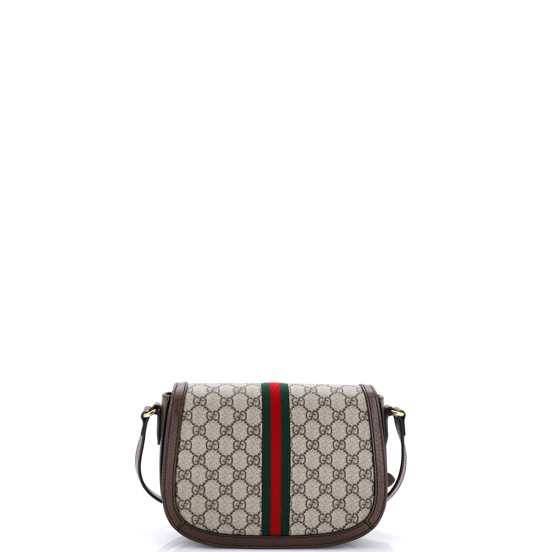 Ophidia Saddle Flap Shoulder Bag GG Coated Canvas Small - Image 3