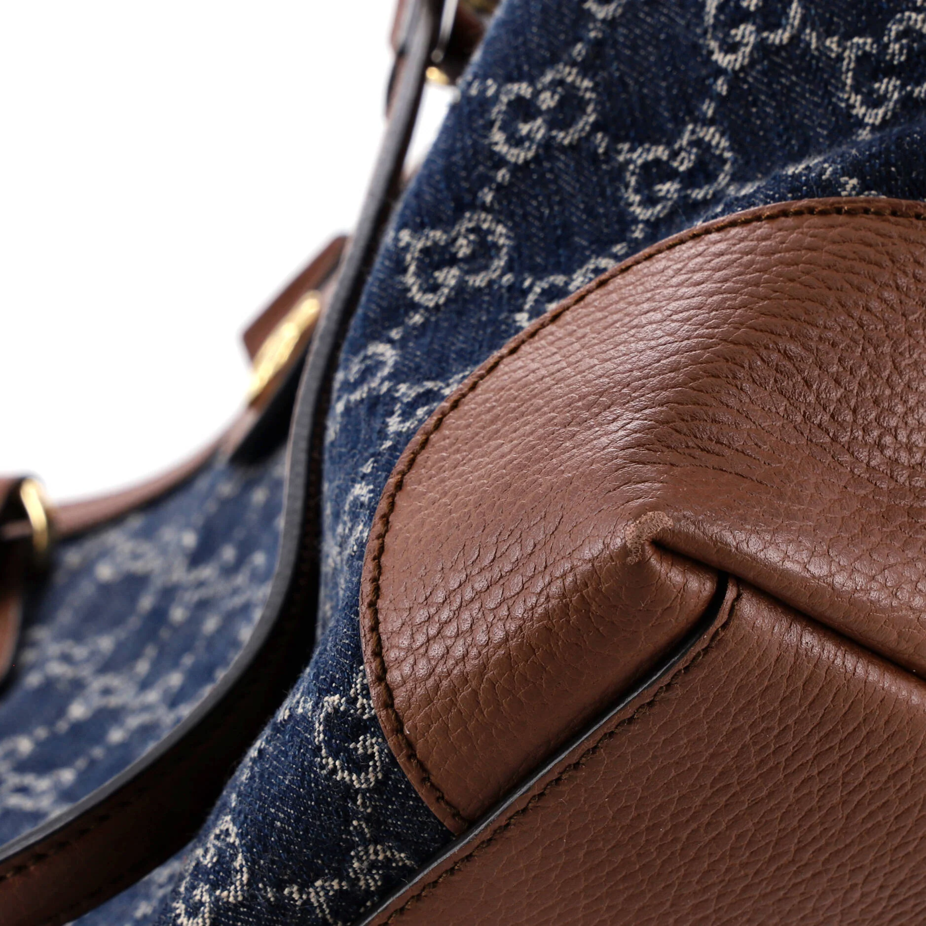 Ophidia Shopping Tote GG Denim Medium - Image 6