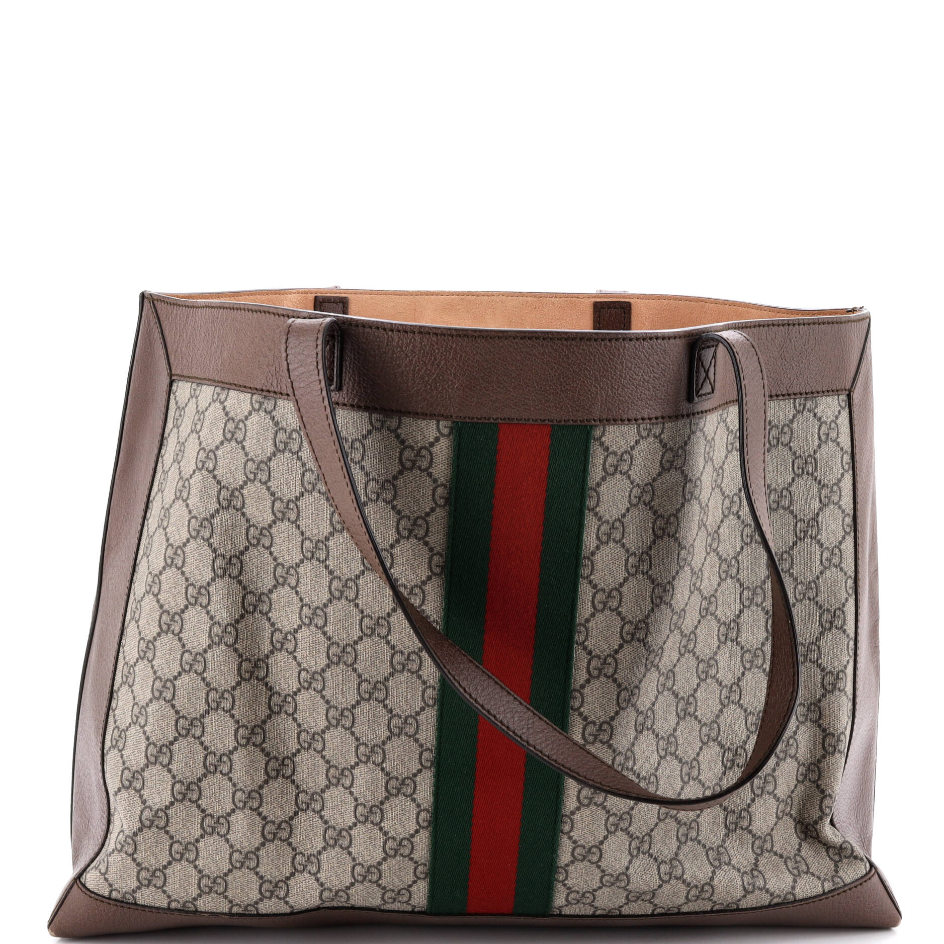 Ophidia Soft Open Tote GG Coated Canvas East West - Image 4