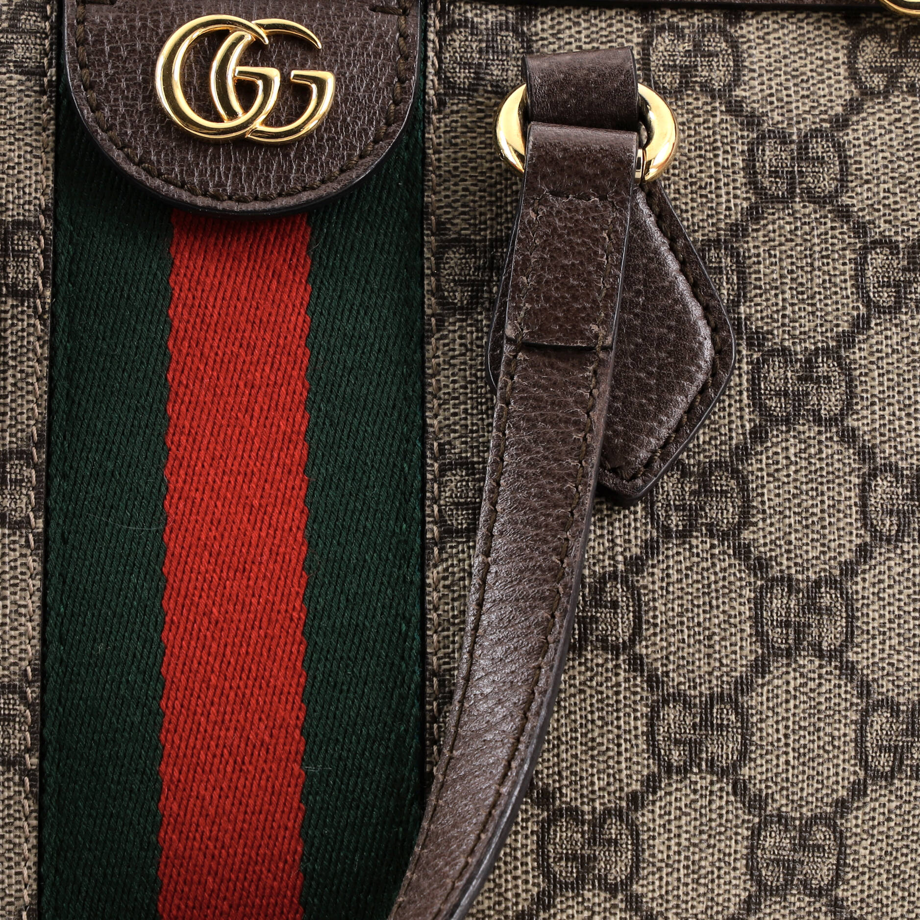 Ophidia Top Handle Tote GG Coated Canvas Medium - Image 7