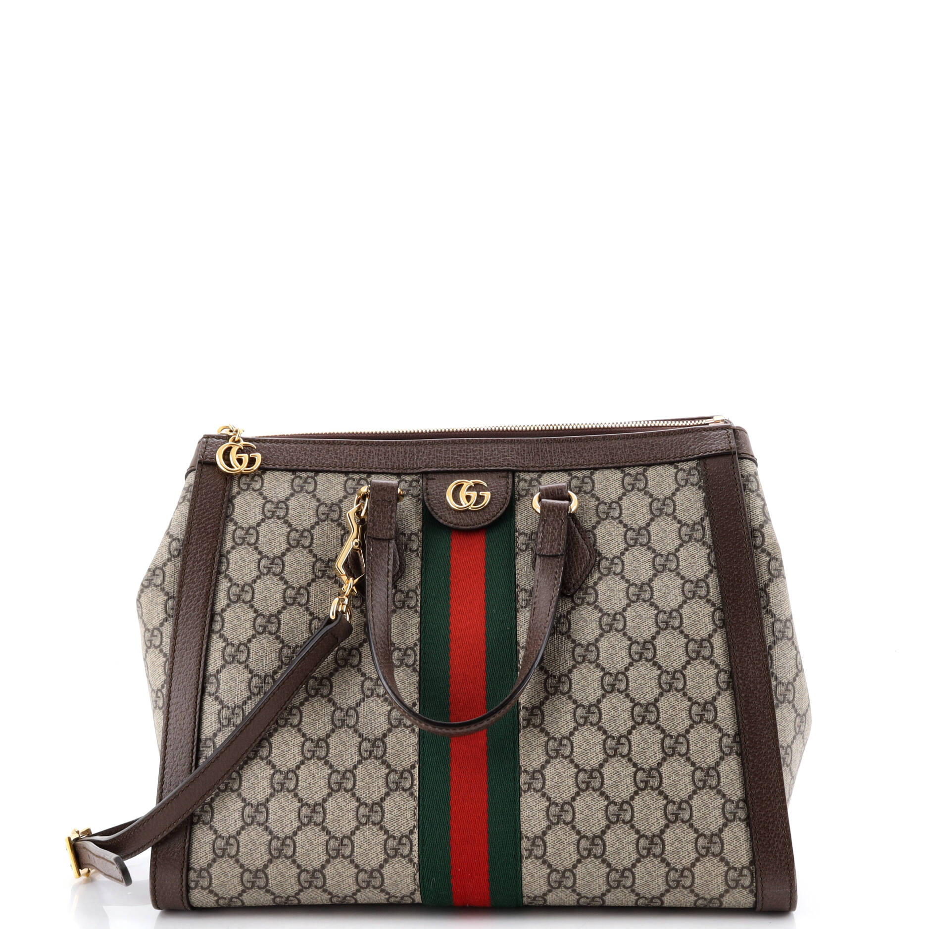 Ophidia Top Handle Tote GG Coated Canvas Medium