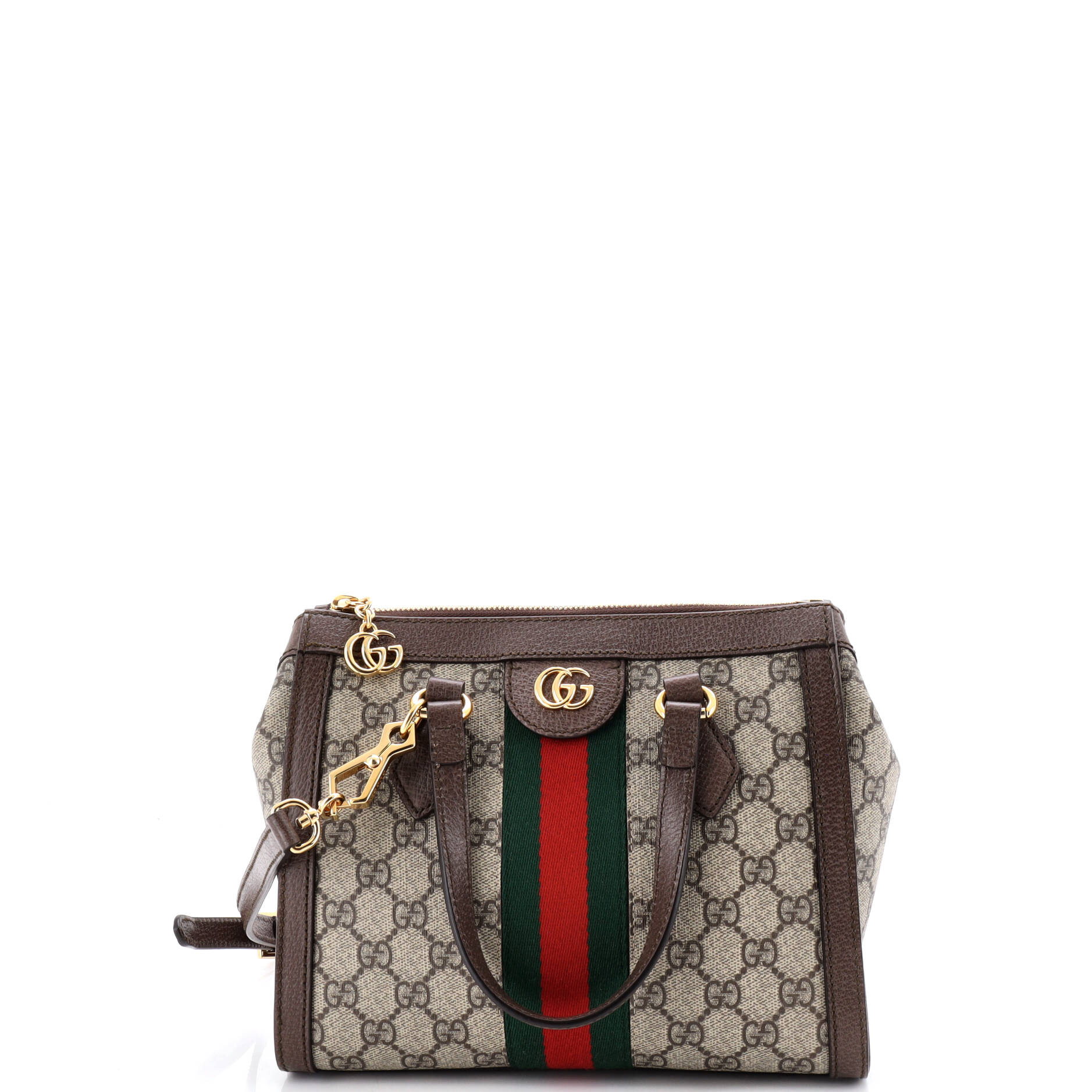 Ophidia Top Handle Tote GG Coated Canvas Small