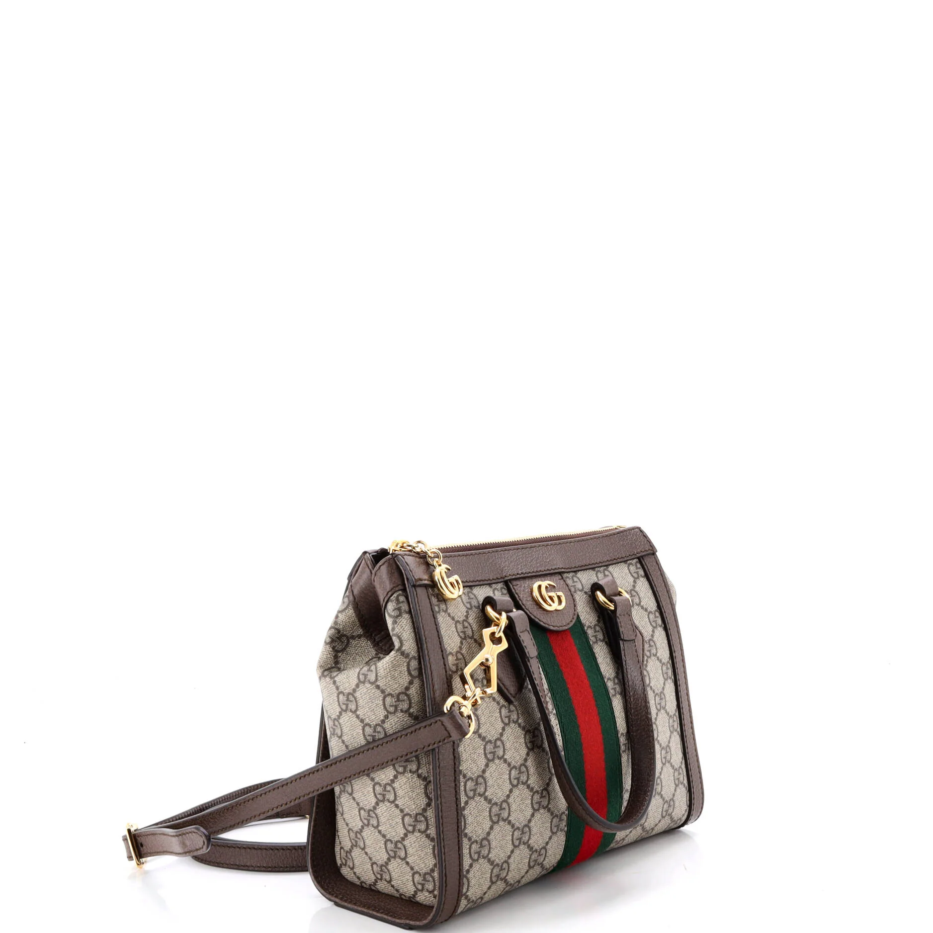 Ophidia Top Handle Tote GG Coated Canvas Small - Image 2