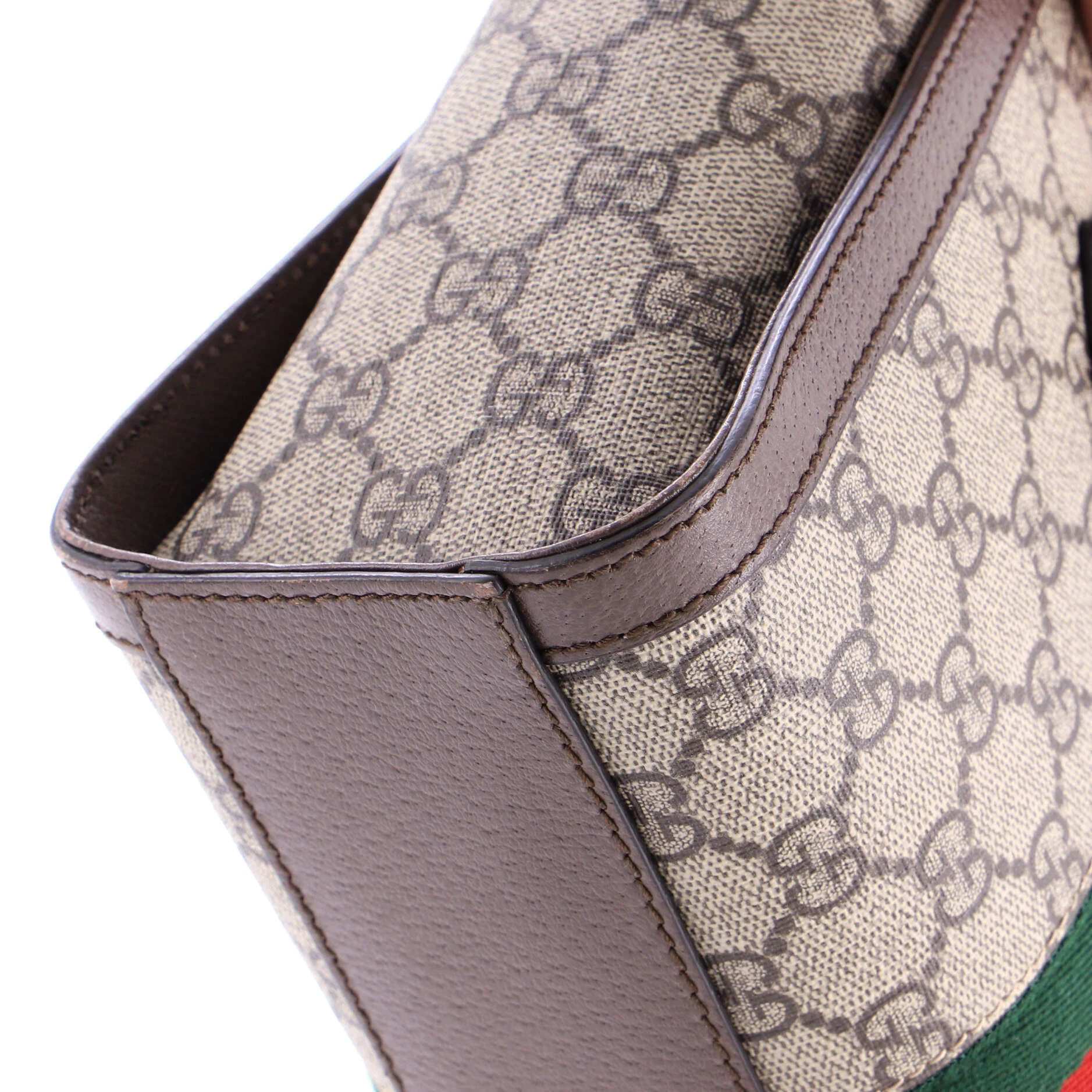 Ophidia Top Handle Tote GG Coated Canvas Small - Image 6