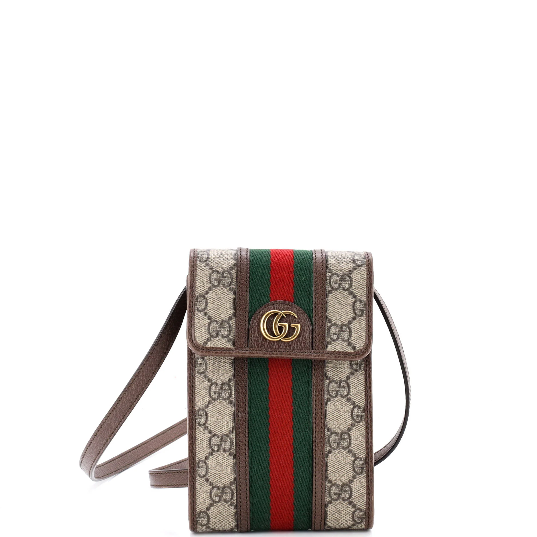 Ophidia Vertical Flap Crossbody Bag GG Coated Canvas Mini