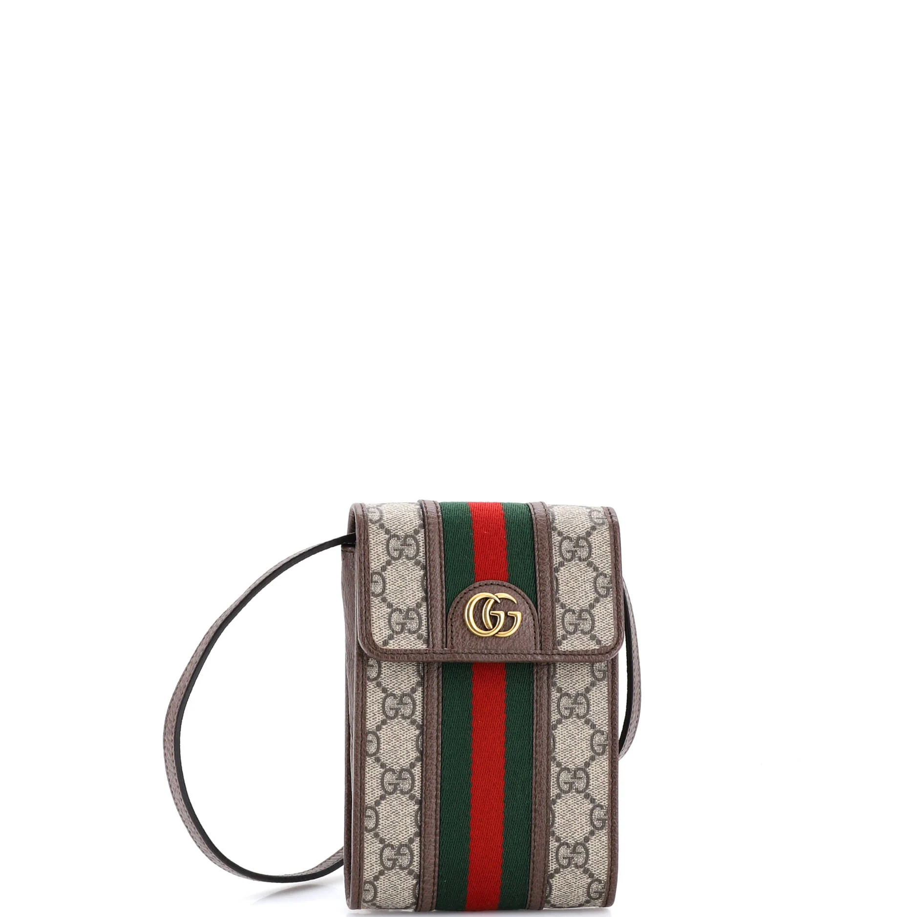 Ophidia Vertical Flap Crossbody Bag GG Coated Canvas Mini