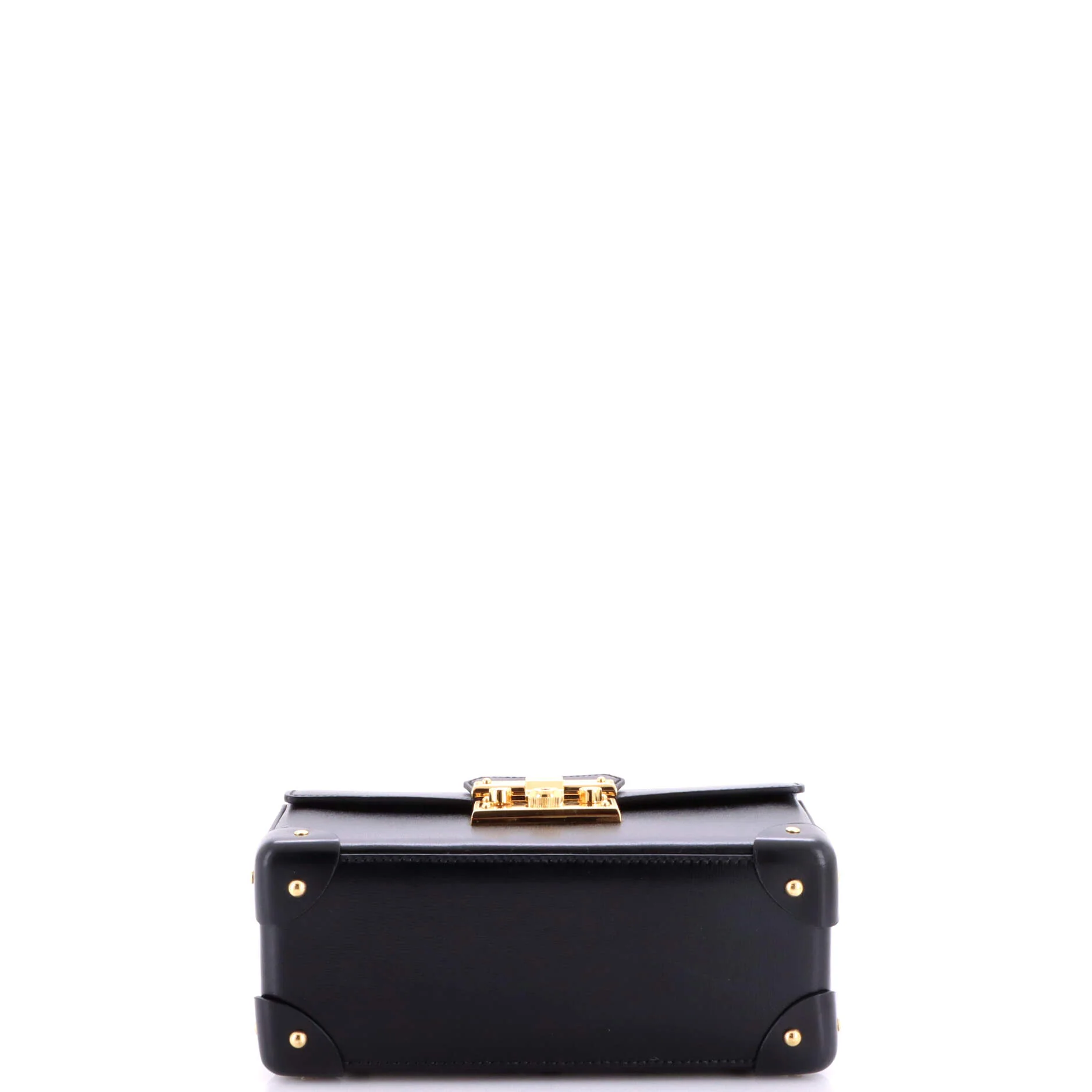 Padlock Bamboo Shoulder Bag Leather Small - Image 4