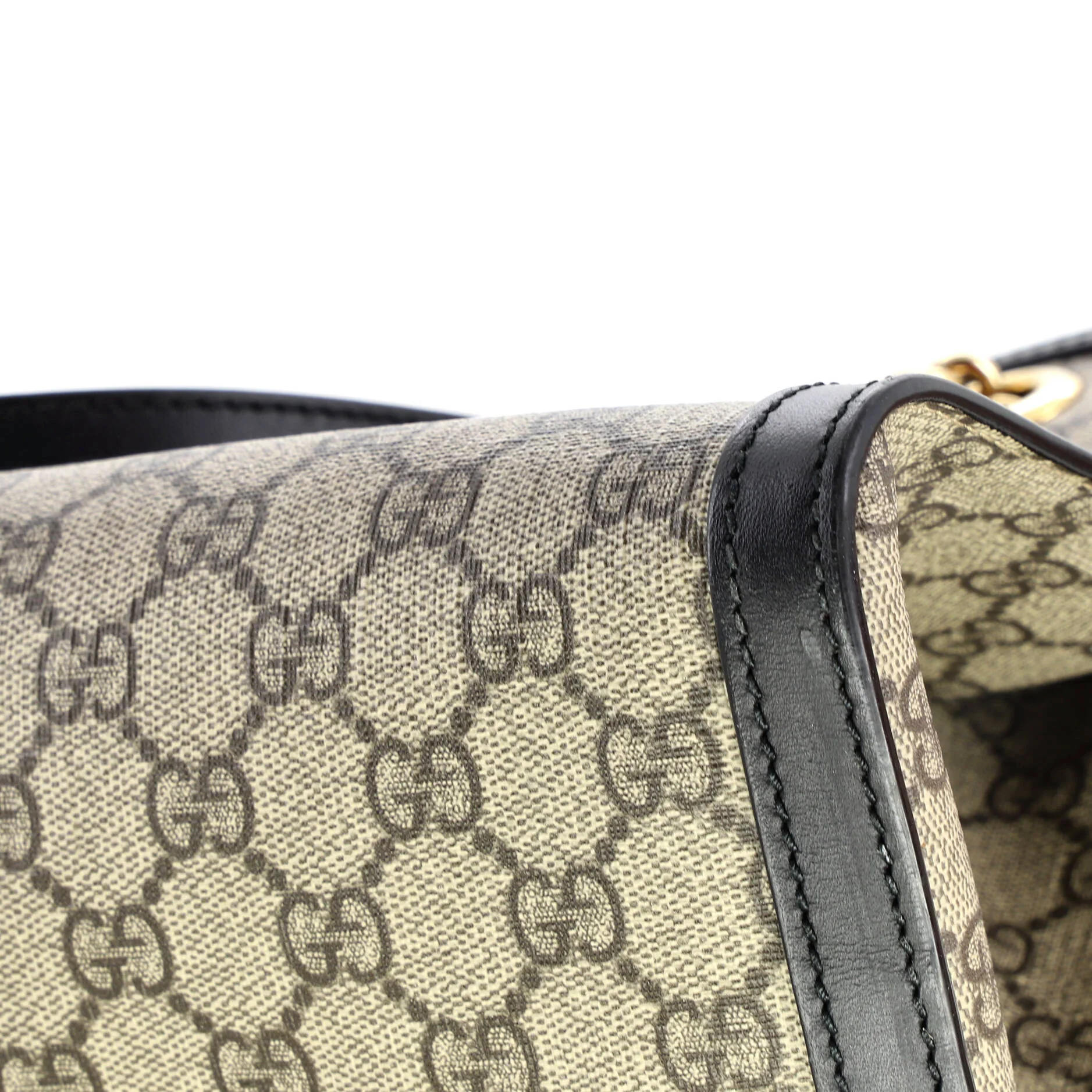 Padlock Chain Tote GG Coated Canvas with Leather Medium - Image 7