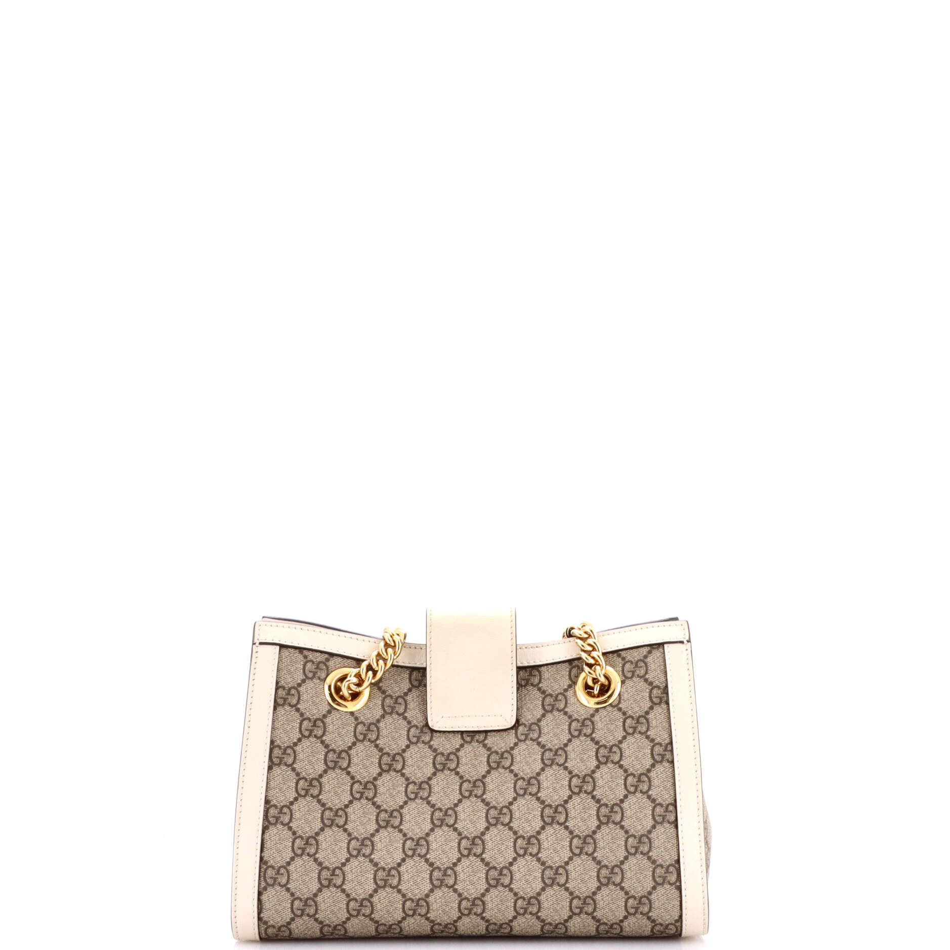 Padlock Chain Tote GG Coated Canvas with Leather Small - Image 3