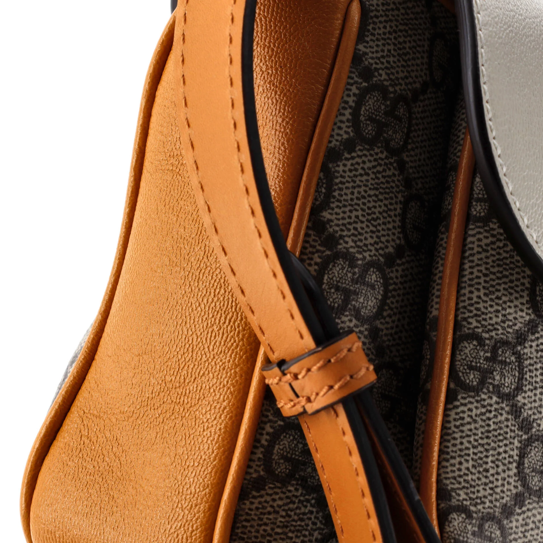 Padlock Front Pocket Flap Shoulder Bag GG Coated Canvas and Leather Mini - Image 6