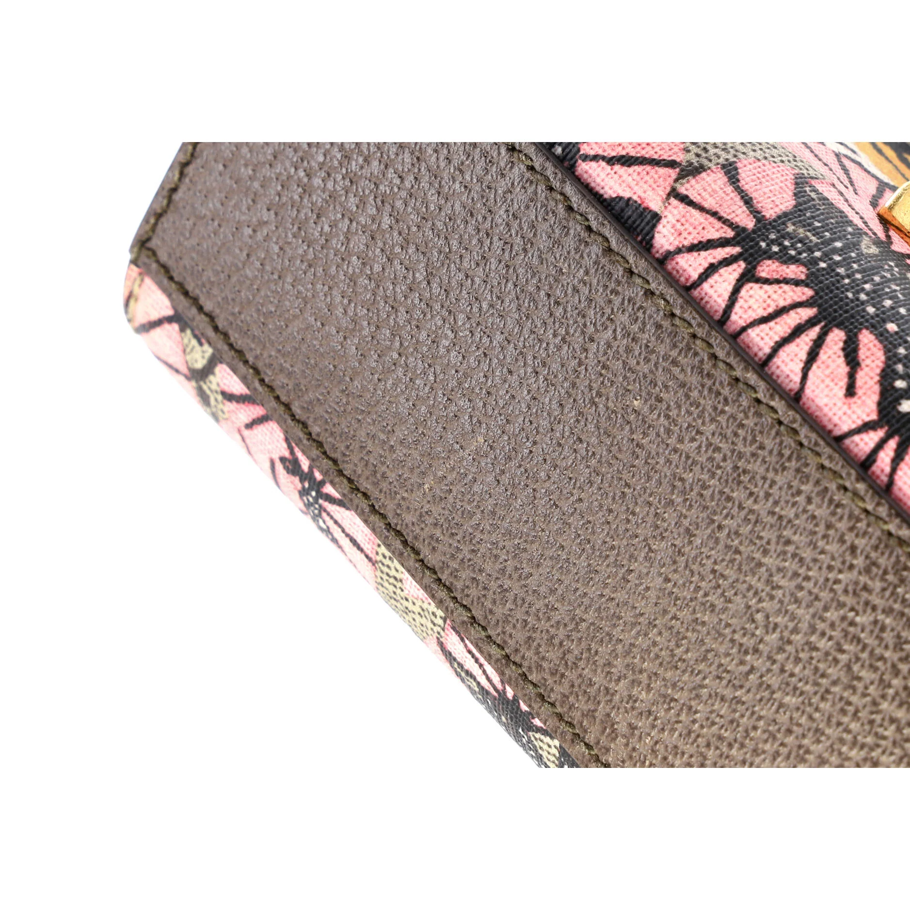 Padlock Shoulder Bag Bengal Print GG Coated Canvas Small - Image 7