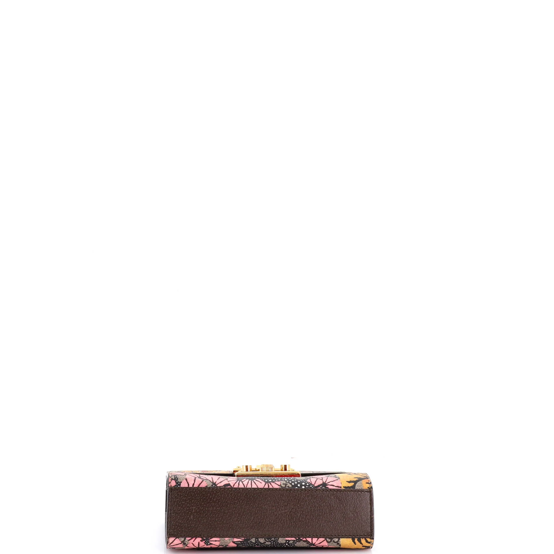 Padlock Shoulder Bag Bengal Print GG Coated Canvas Small - Image 4