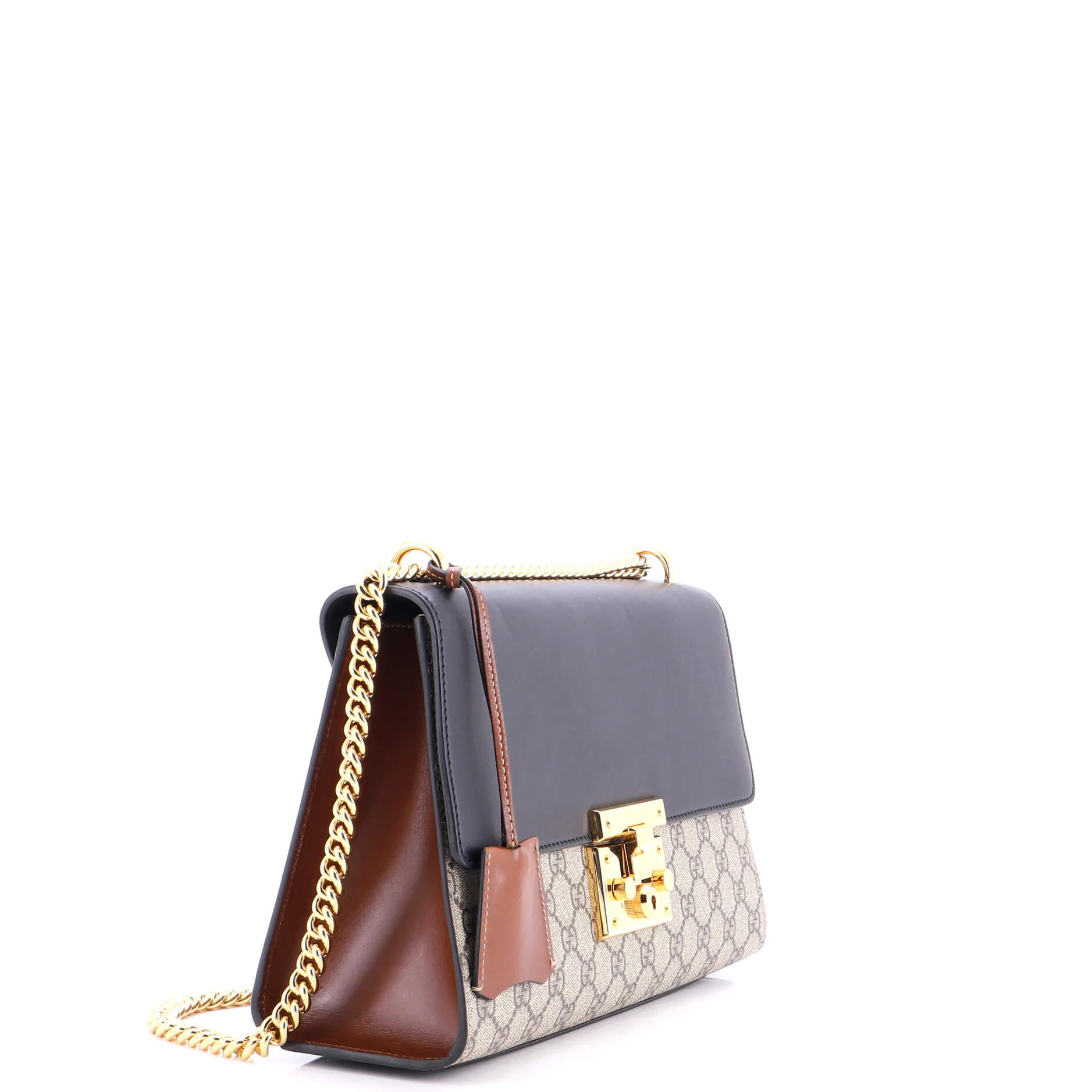 Padlock Shoulder Bag GG Coated Canvas and Leather Medium - Image 2