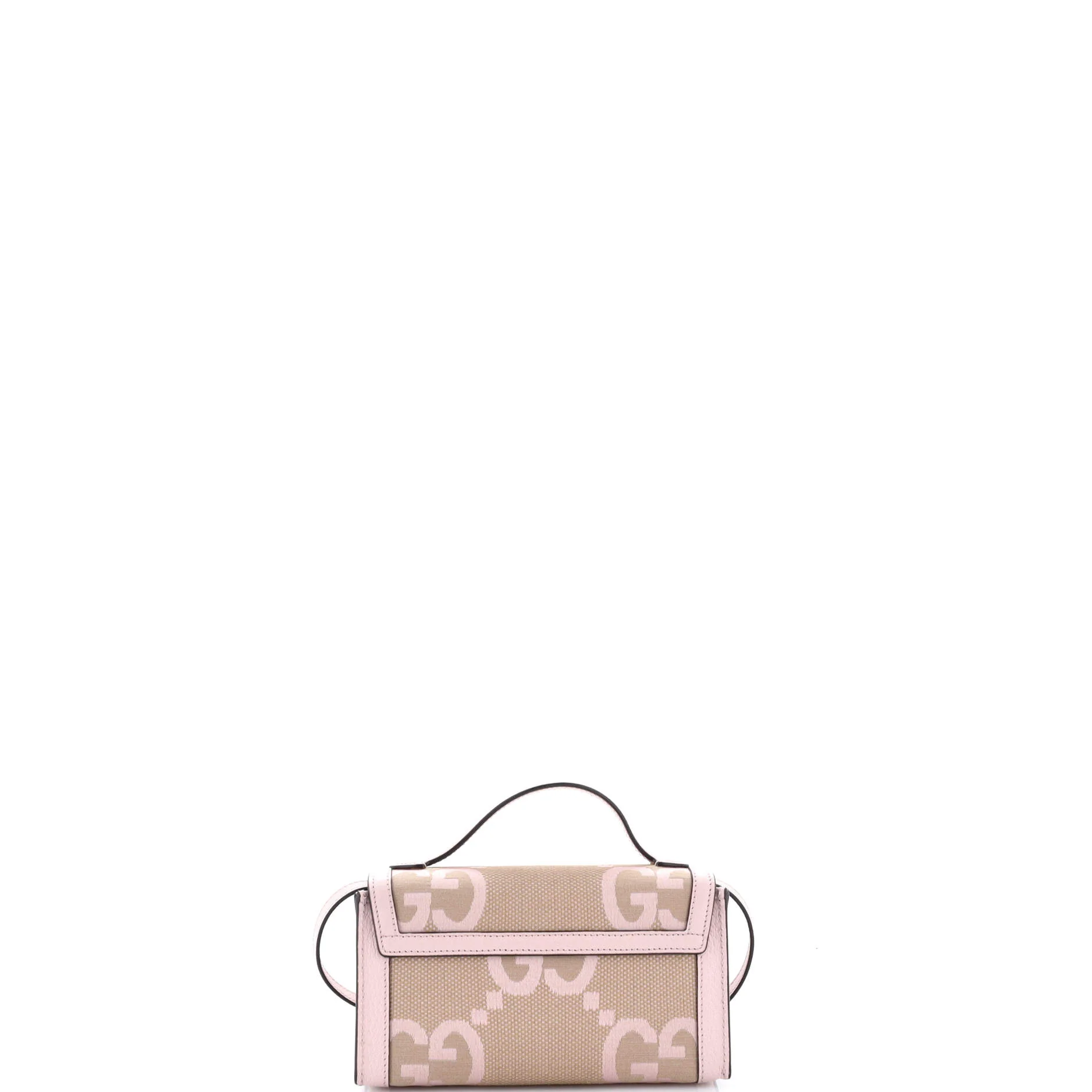 Padlock Top Handle Bag Jumbo GG Canvas with Leather Mini - Image 3