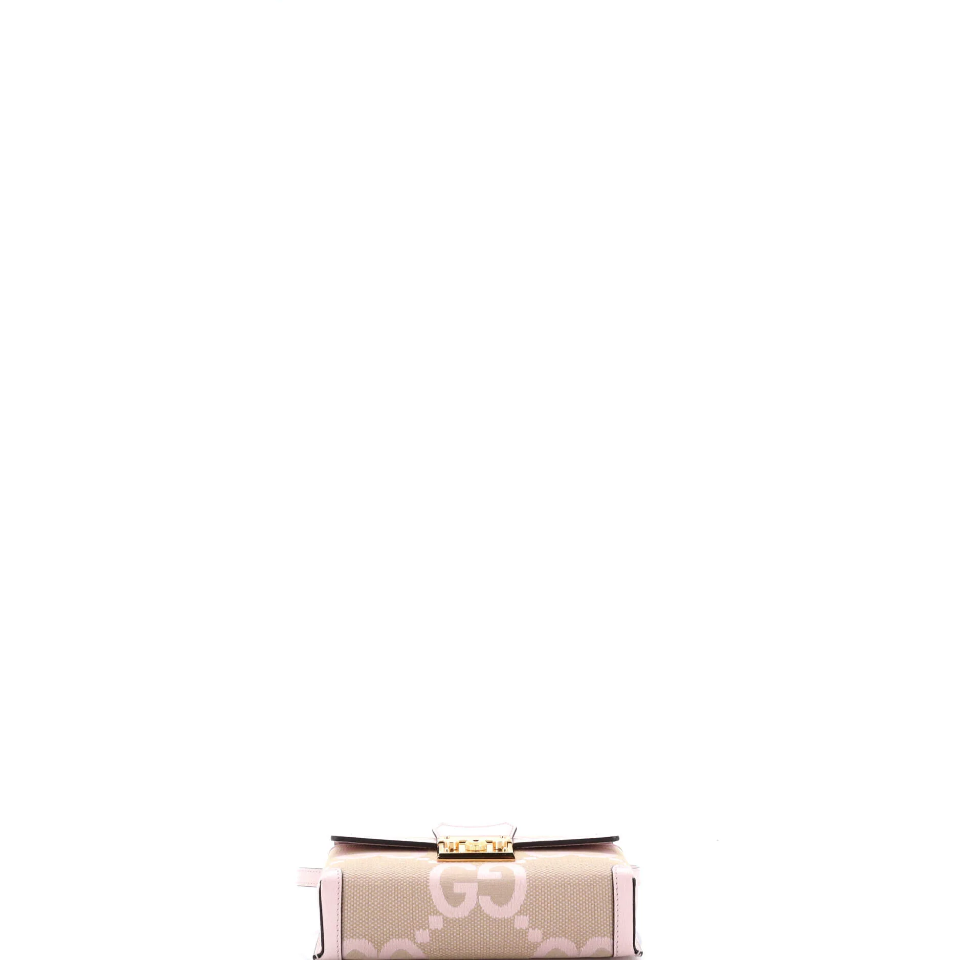 Padlock Top Handle Bag Jumbo GG Canvas with Leather Mini - Image 4
