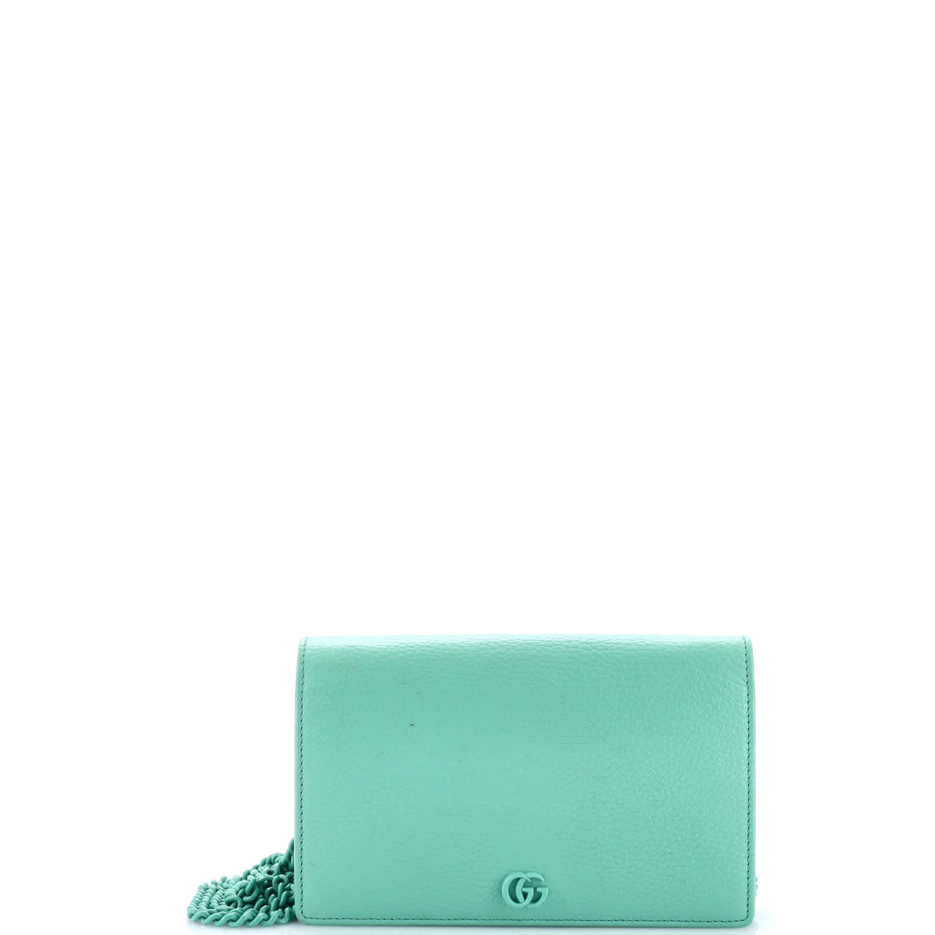 Petite GG Marmont Chain Wallet Leather Mini