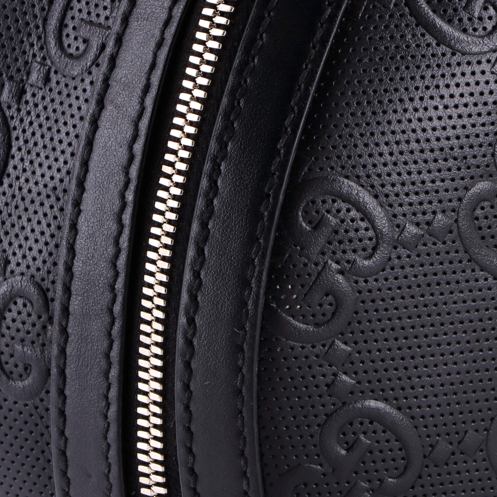 Pocket Backpack GG Embossed Perforated Leather Large - Image 7