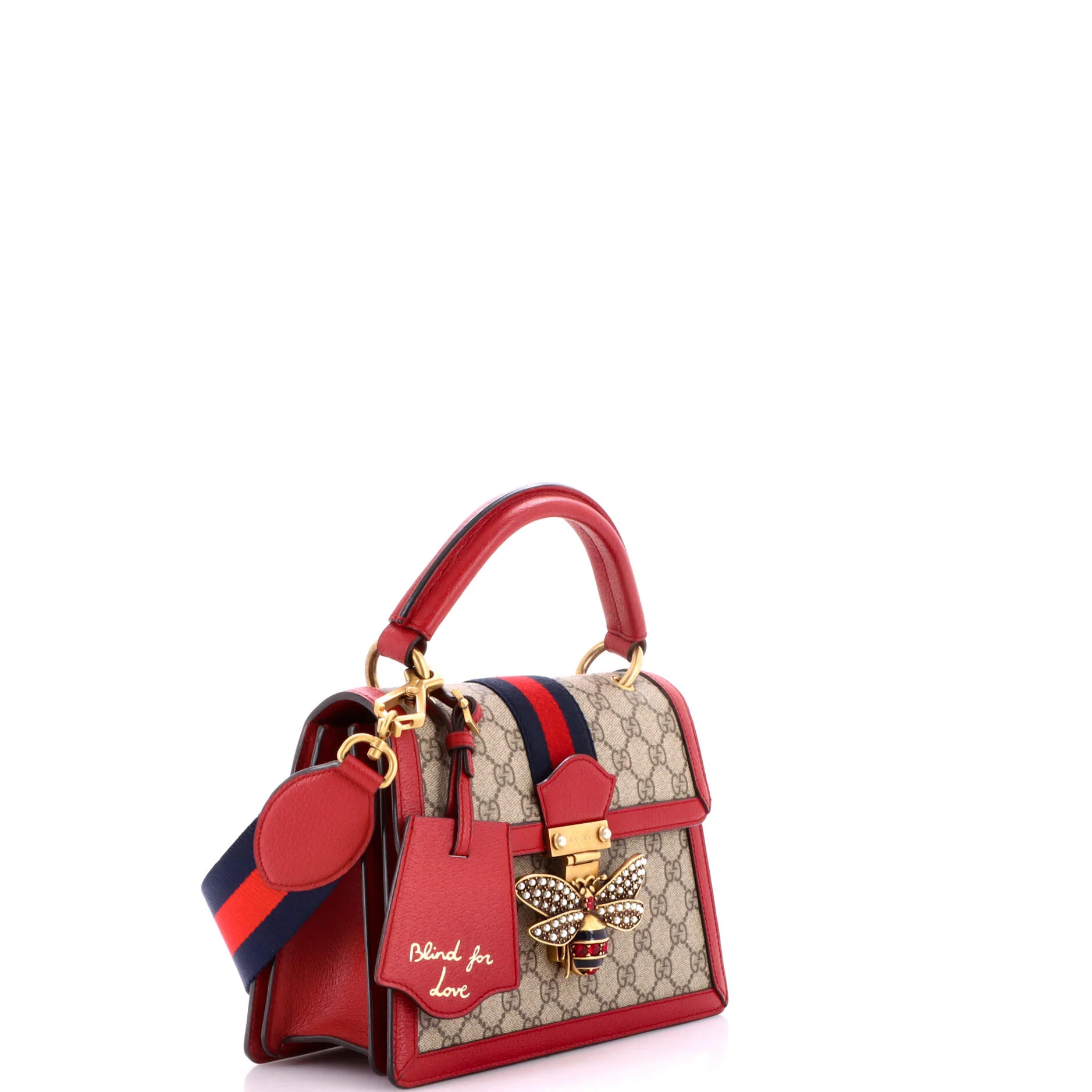 Queen Margaret Top Handle Bag GG Coated Canvas with Leather Small - Image 2
