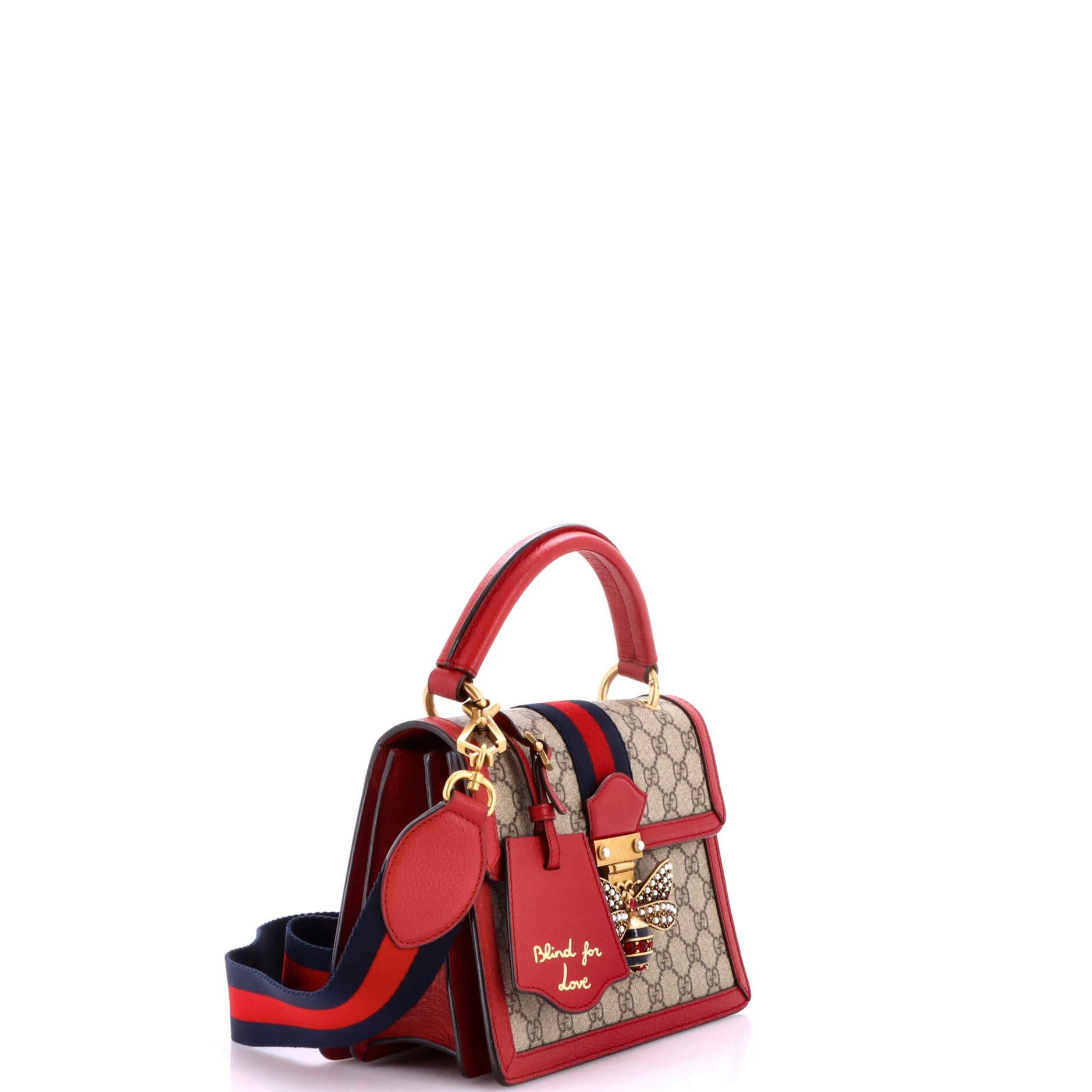 Queen Margaret Top Handle Bag GG Coated Canvas with Leather Small - Image 2