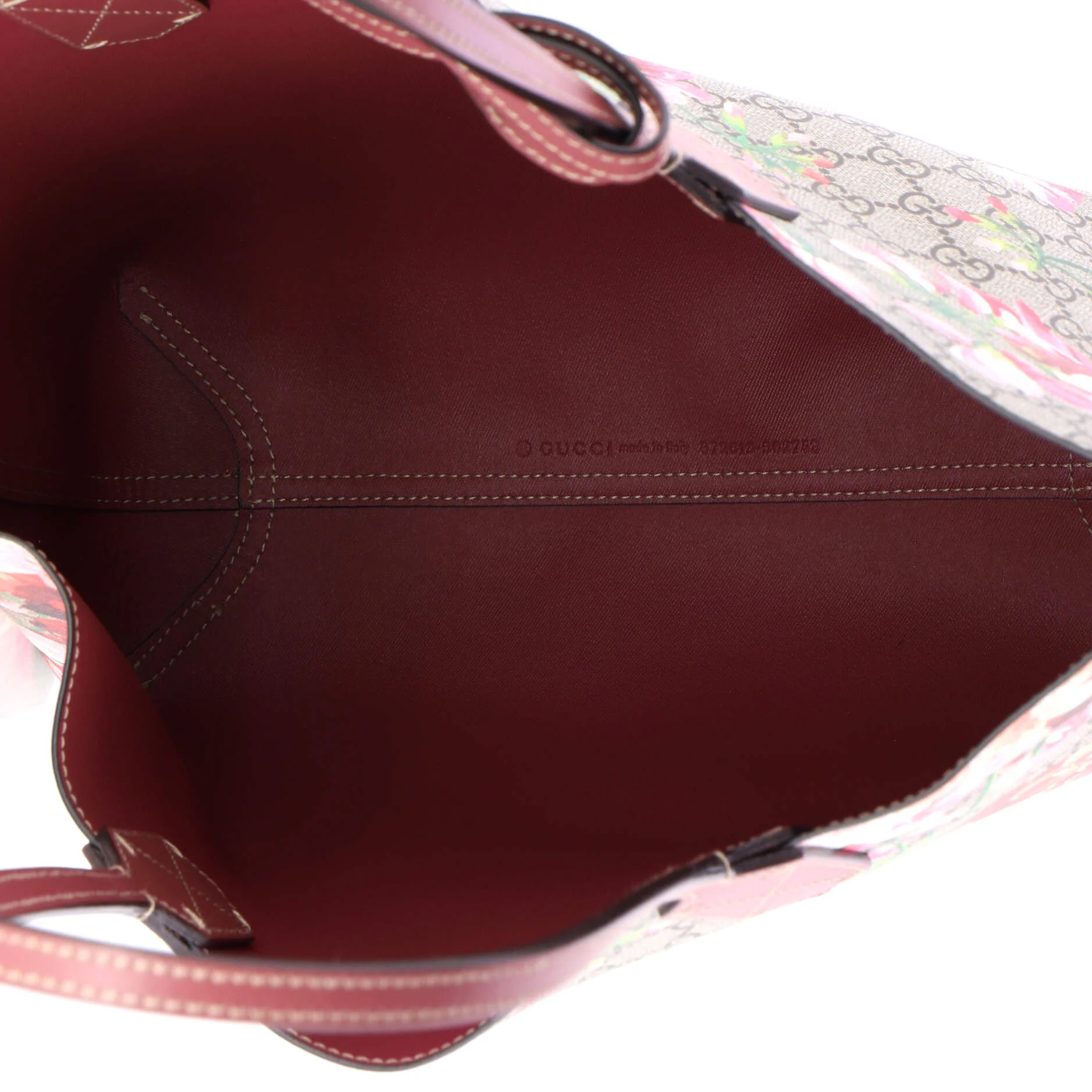 Reversible Tote Blooms GG Print Leather Small - Image 5