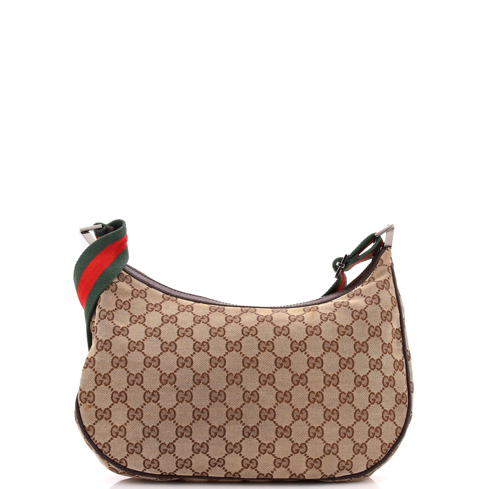 Saddle Zip Messenger Bag GG Canvas with Leather Medium - Image 3