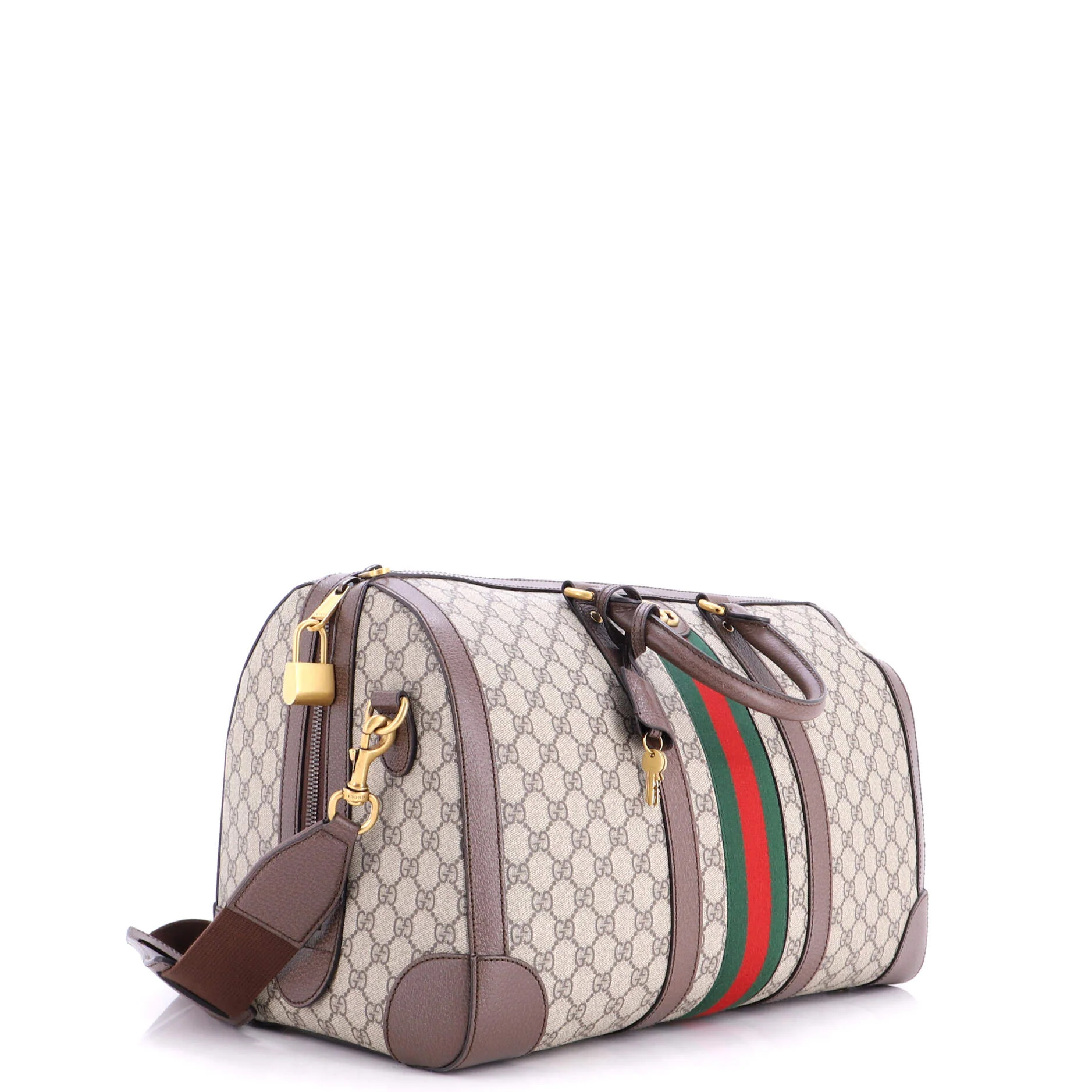 Savoy Web Convertible Duffle Bag GG Coated Canvas Medium - Image 2