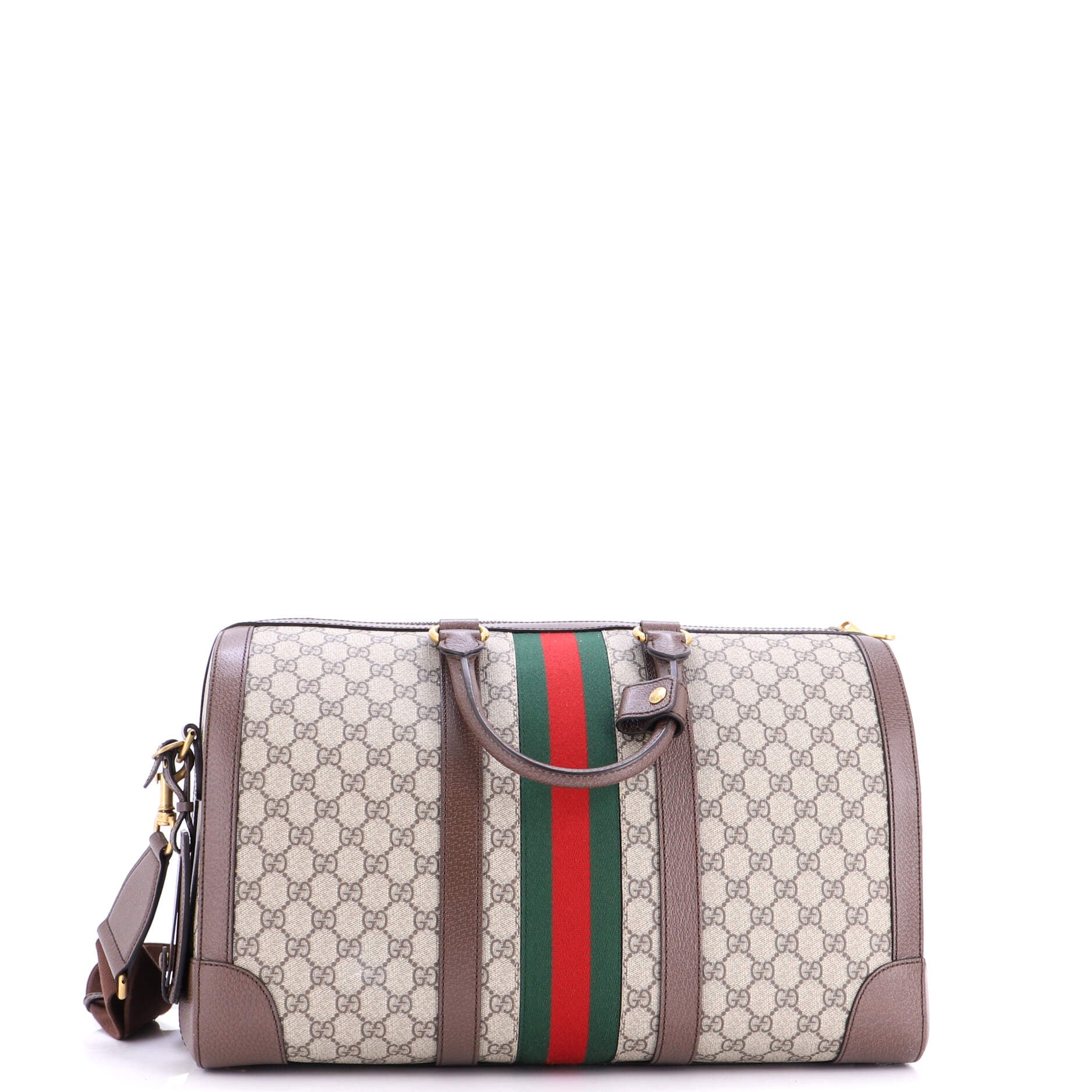 Savoy Web Convertible Duffle Bag GG Coated Canvas Medium - Image 3