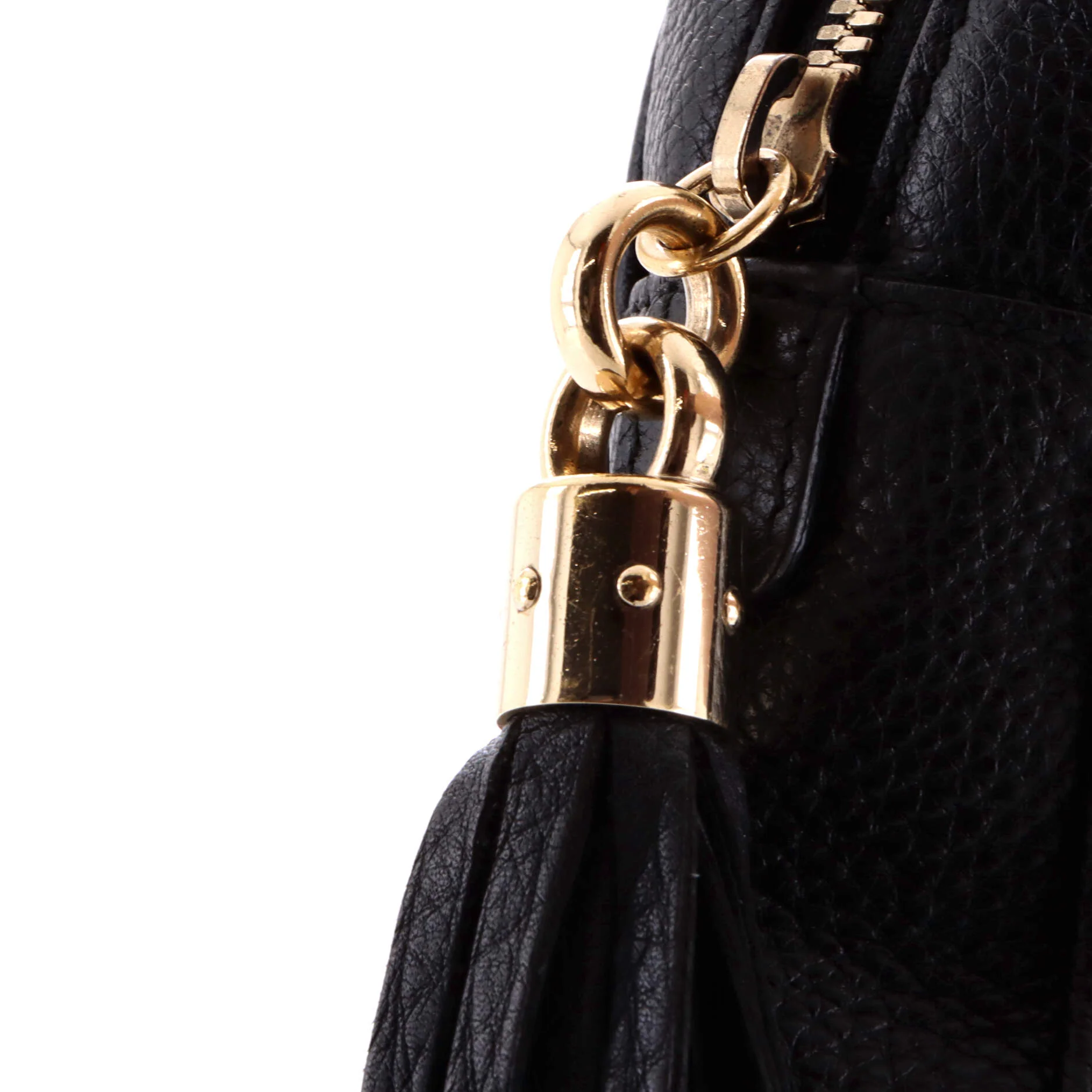 Soho Chain Zip Shoulder Bag Leather Small - Image 7