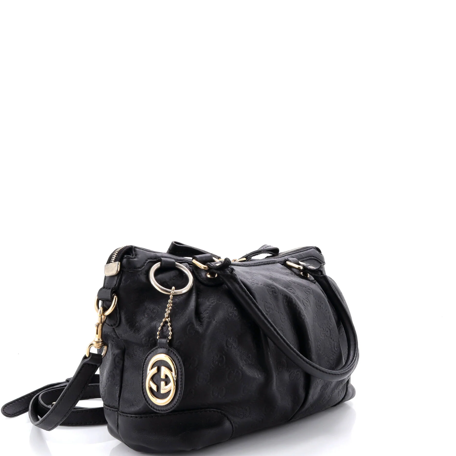 Sukey Top Handle Satchel Guccissima Leather Medium - Image 2