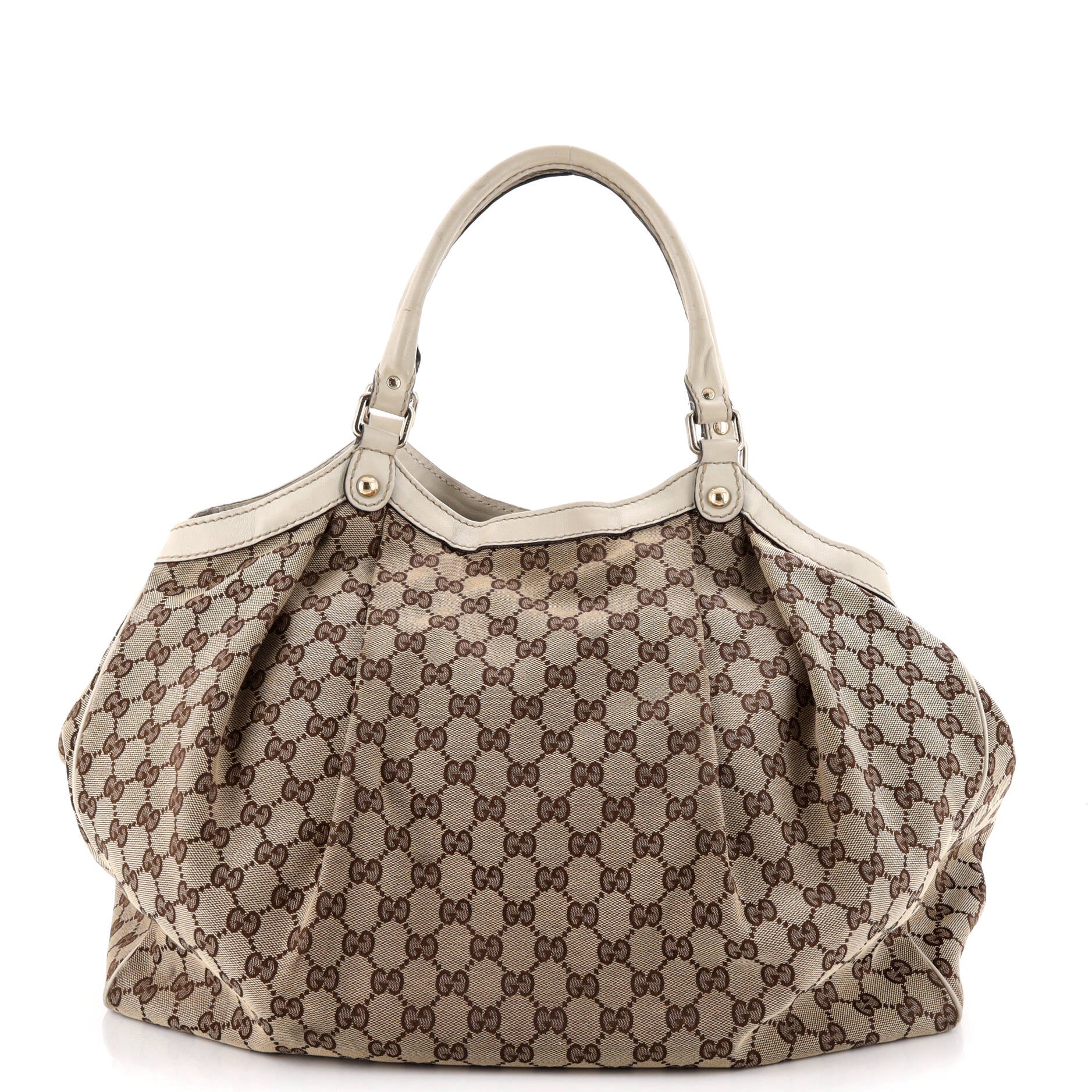 Sukey Tote GG Canvas with Leather Large - Image 3