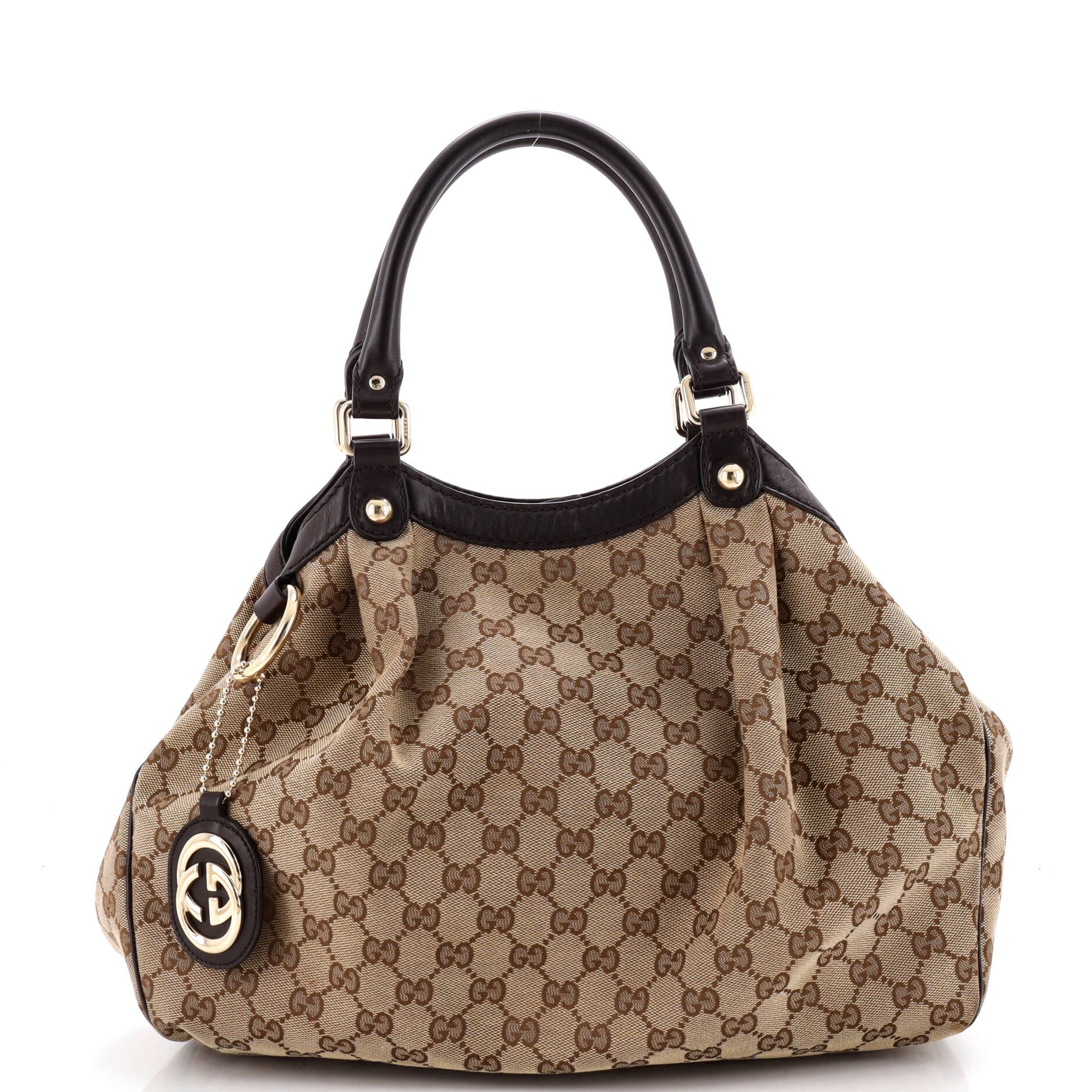 Sukey Tote GG Canvas with Leather Medium