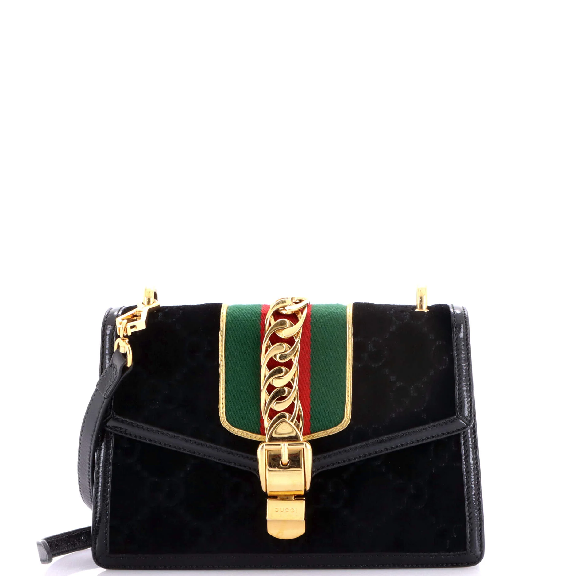 Sylvie Shoulder Bag GG Velvet Small